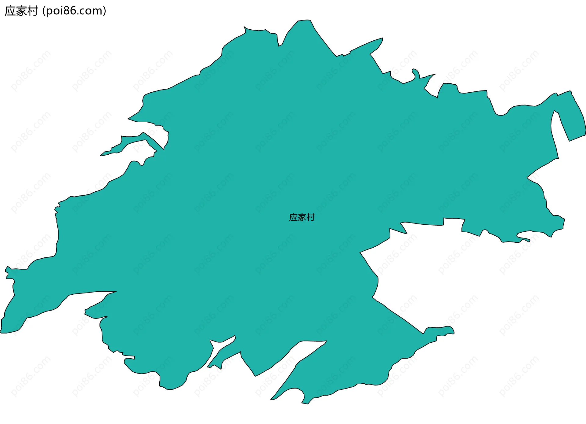 应家村边界地图