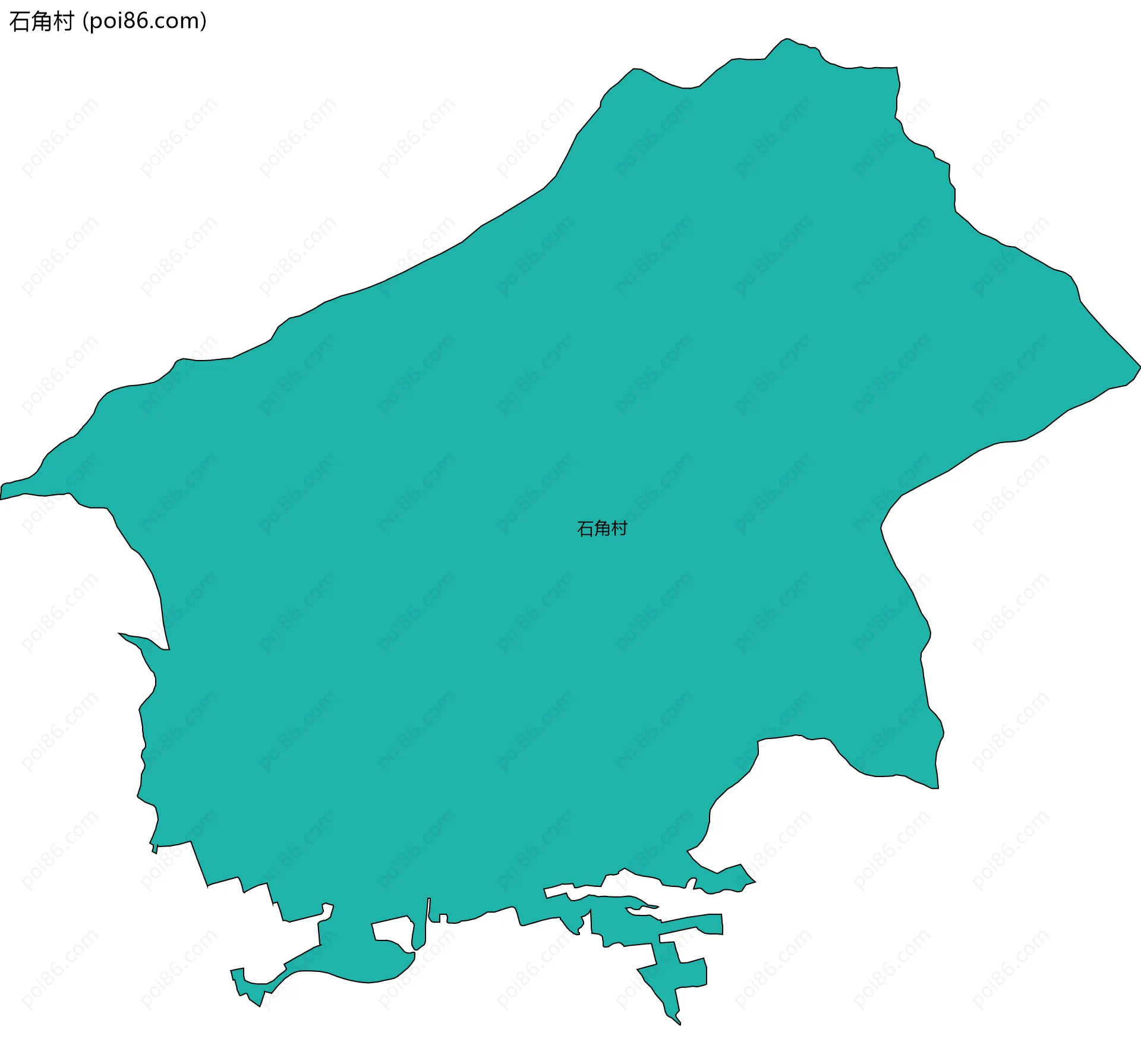 石角村边界地图