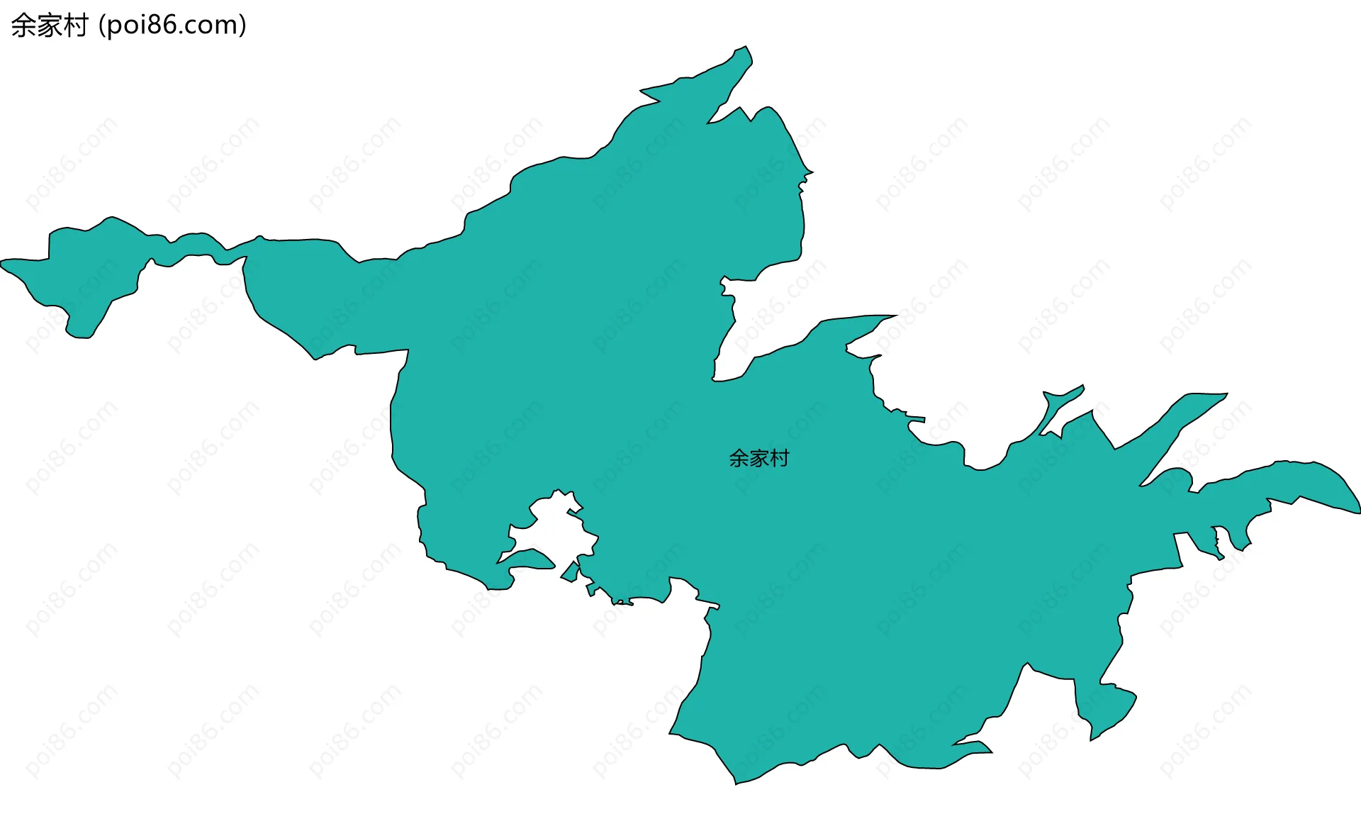 余家村边界地图