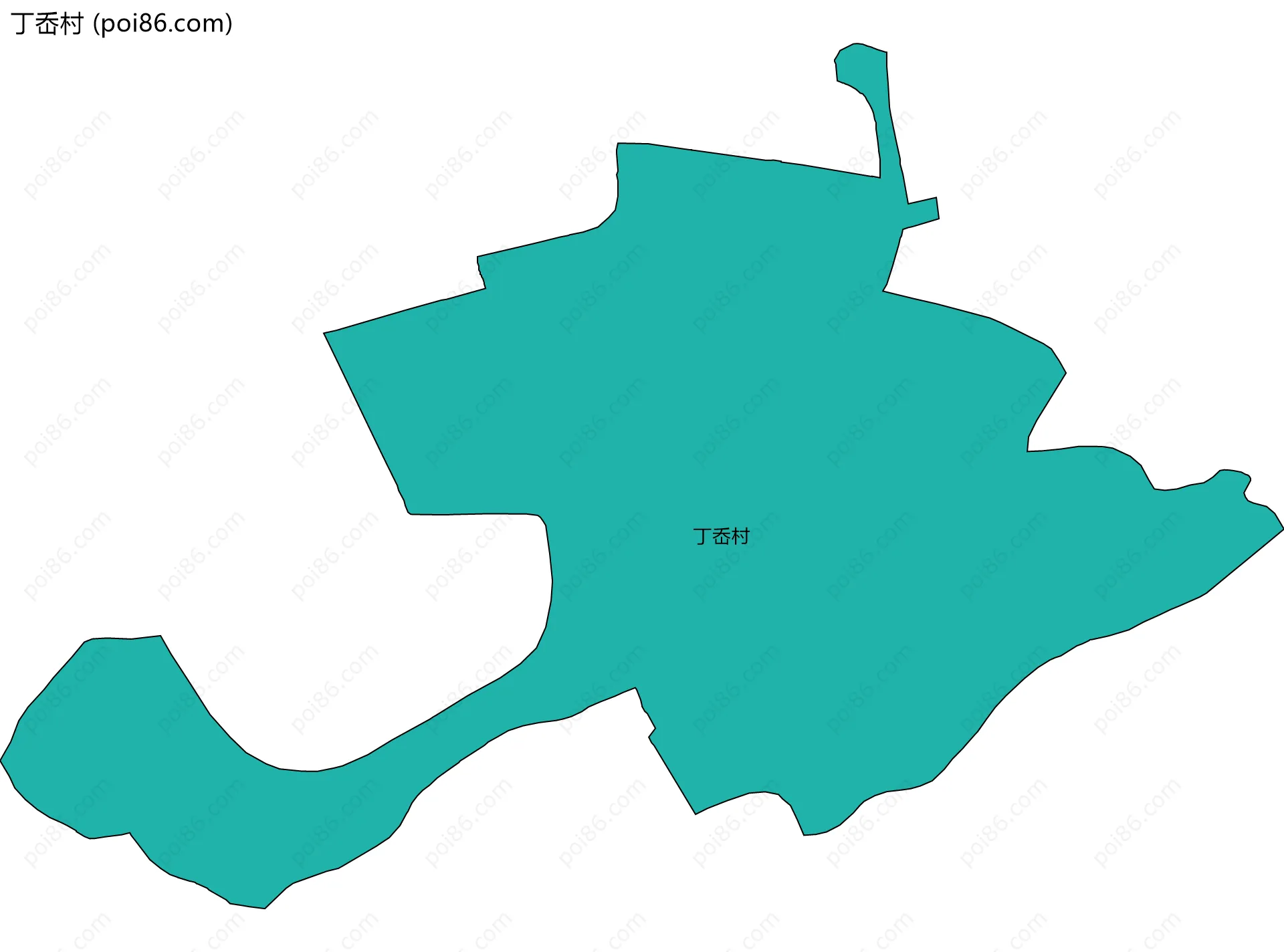丁岙村边界地图