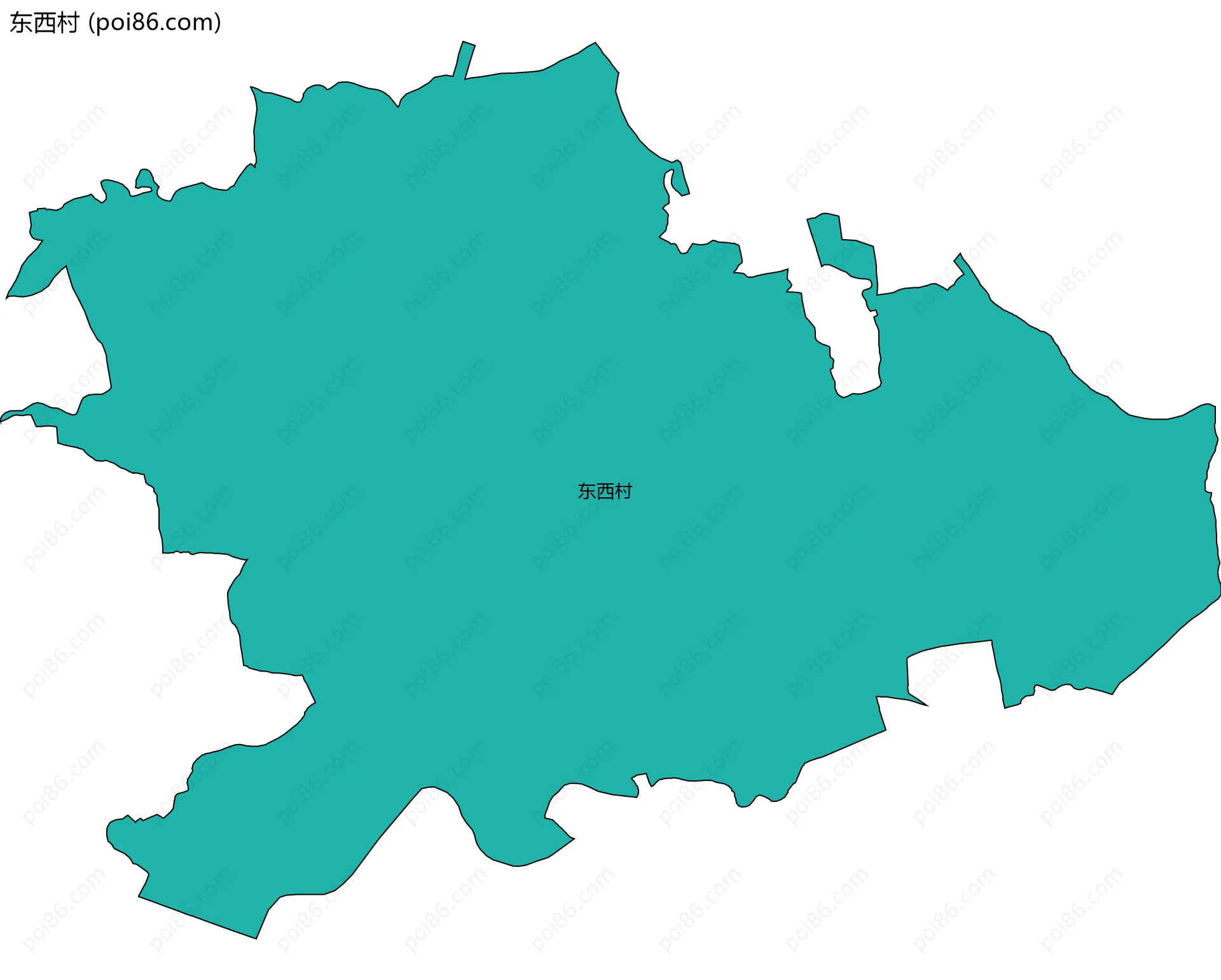 东西村边界地图