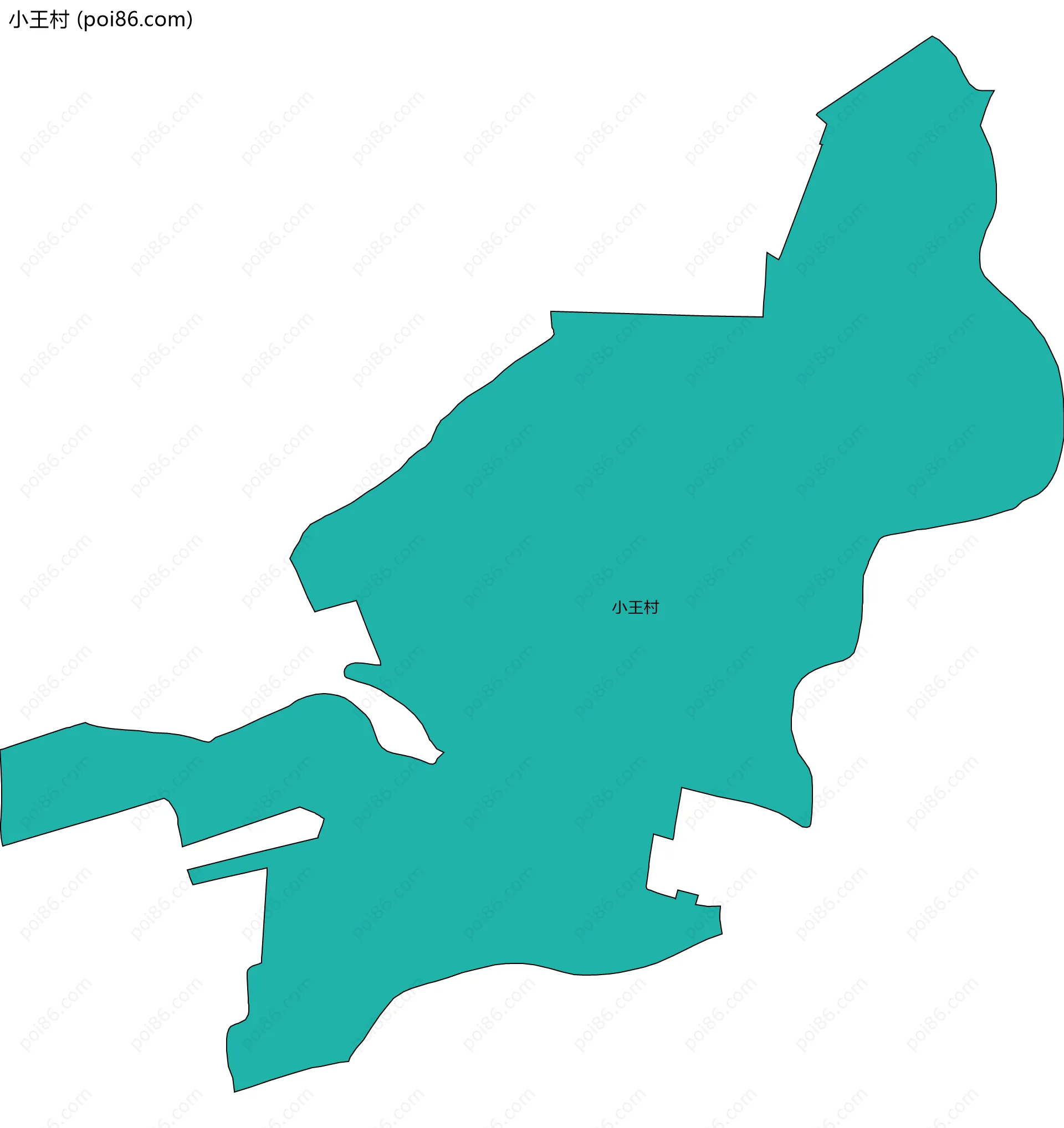 小王村边界地图