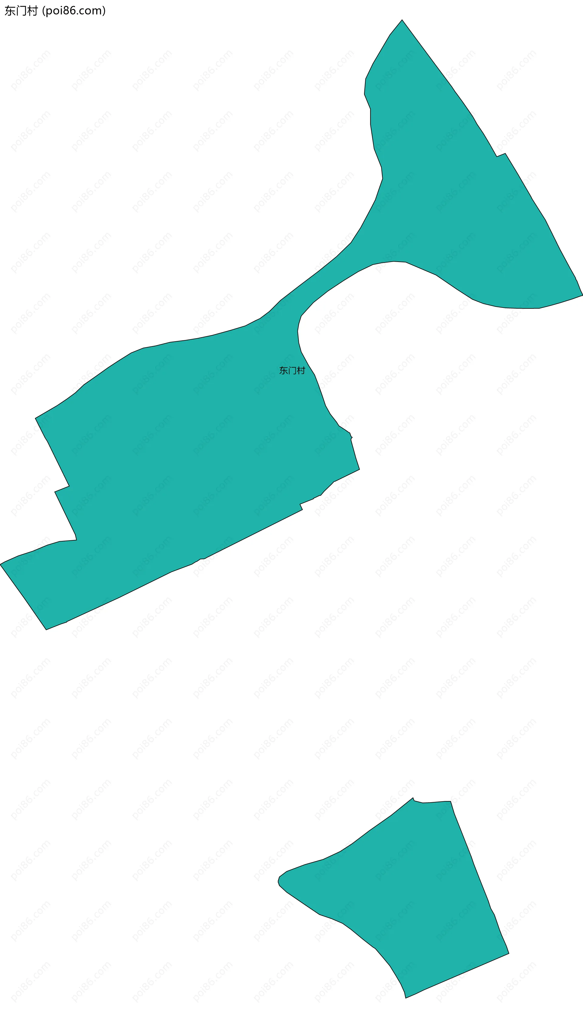 东门村边界地图