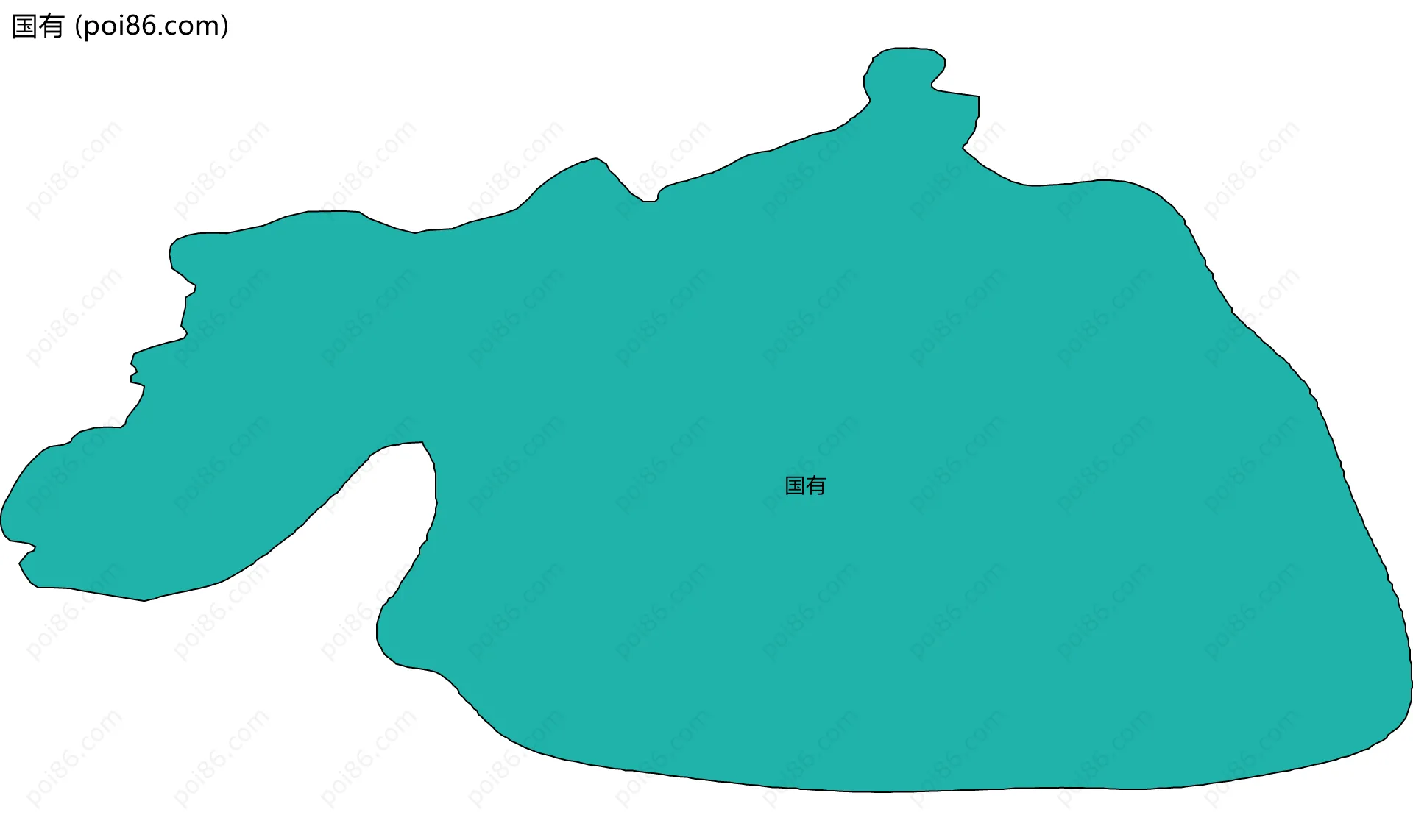 国有边界地图(五级行政区划)