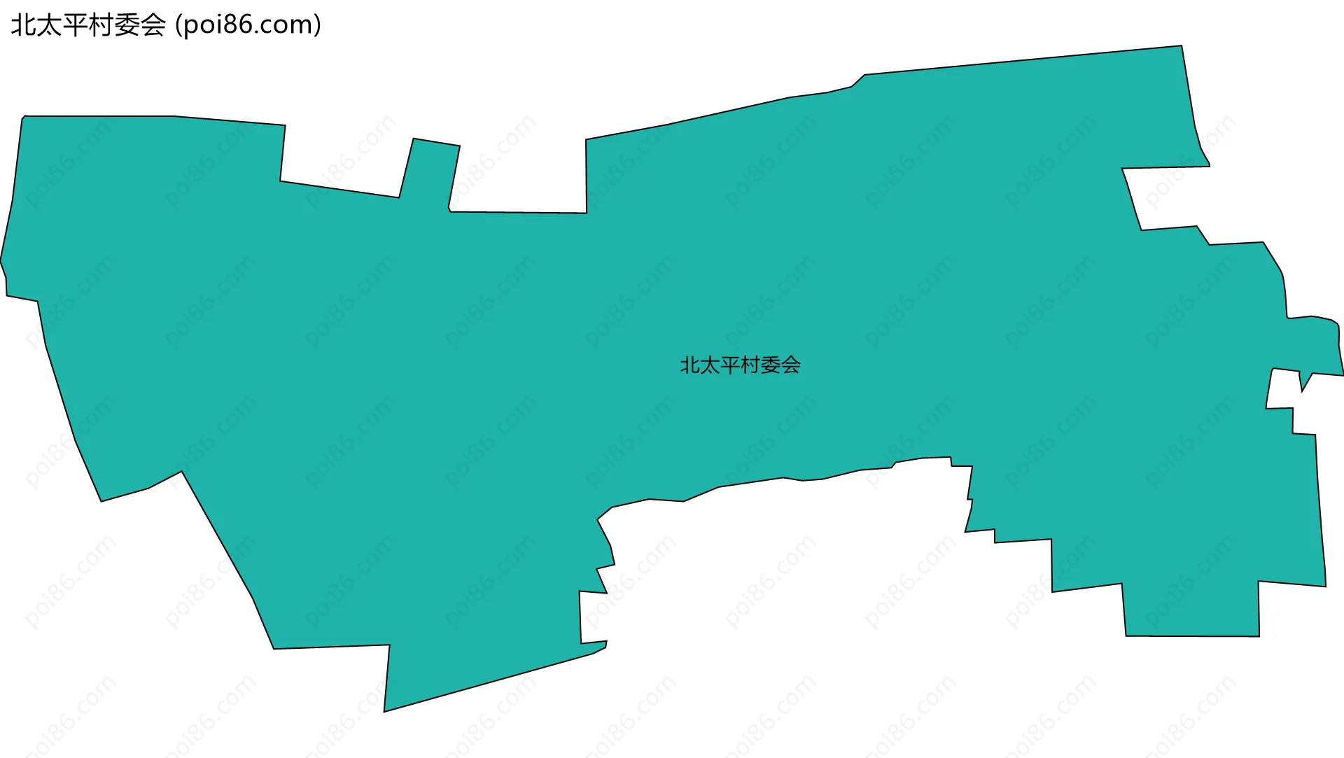 北太平村委会边界地图