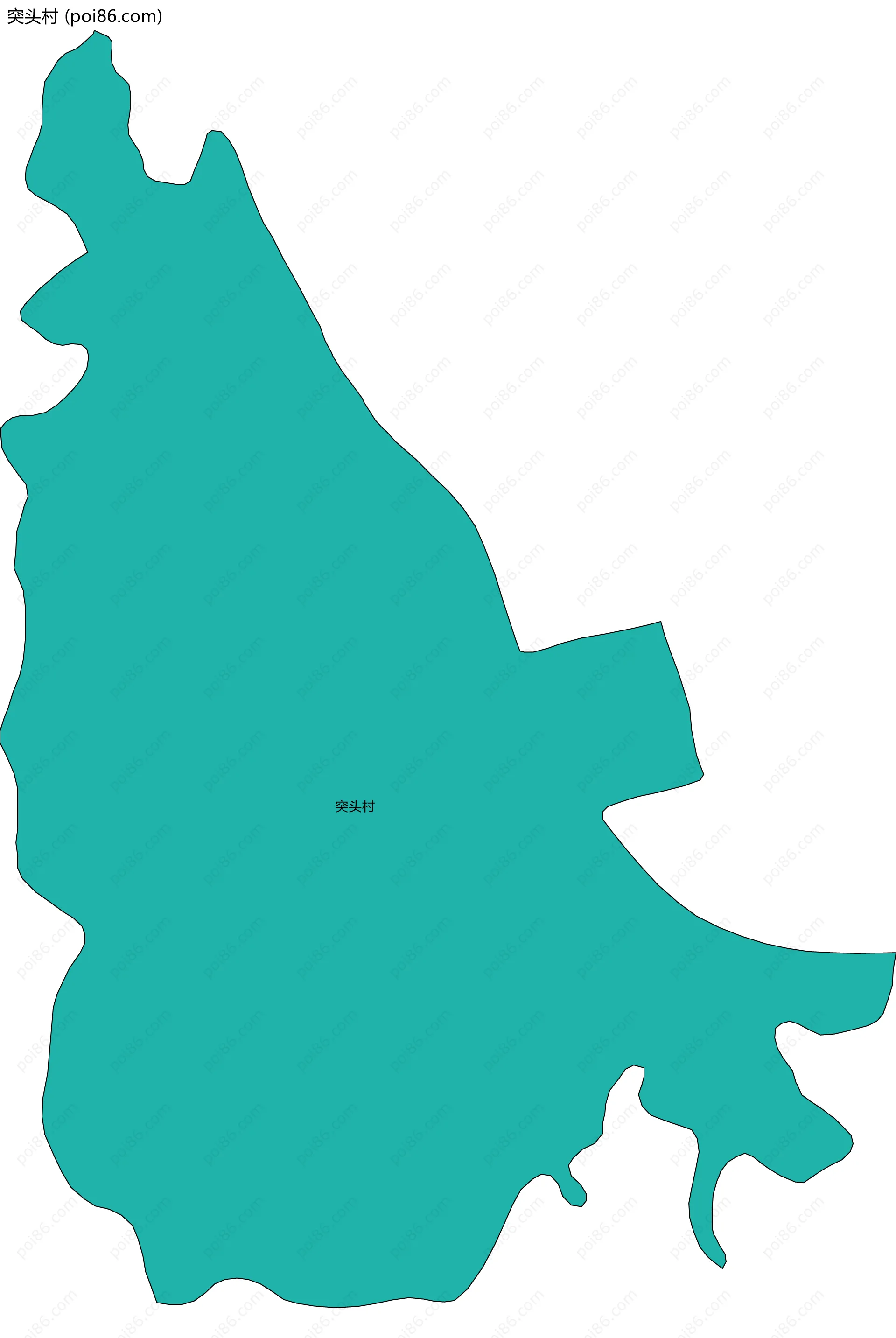 突头村边界地图