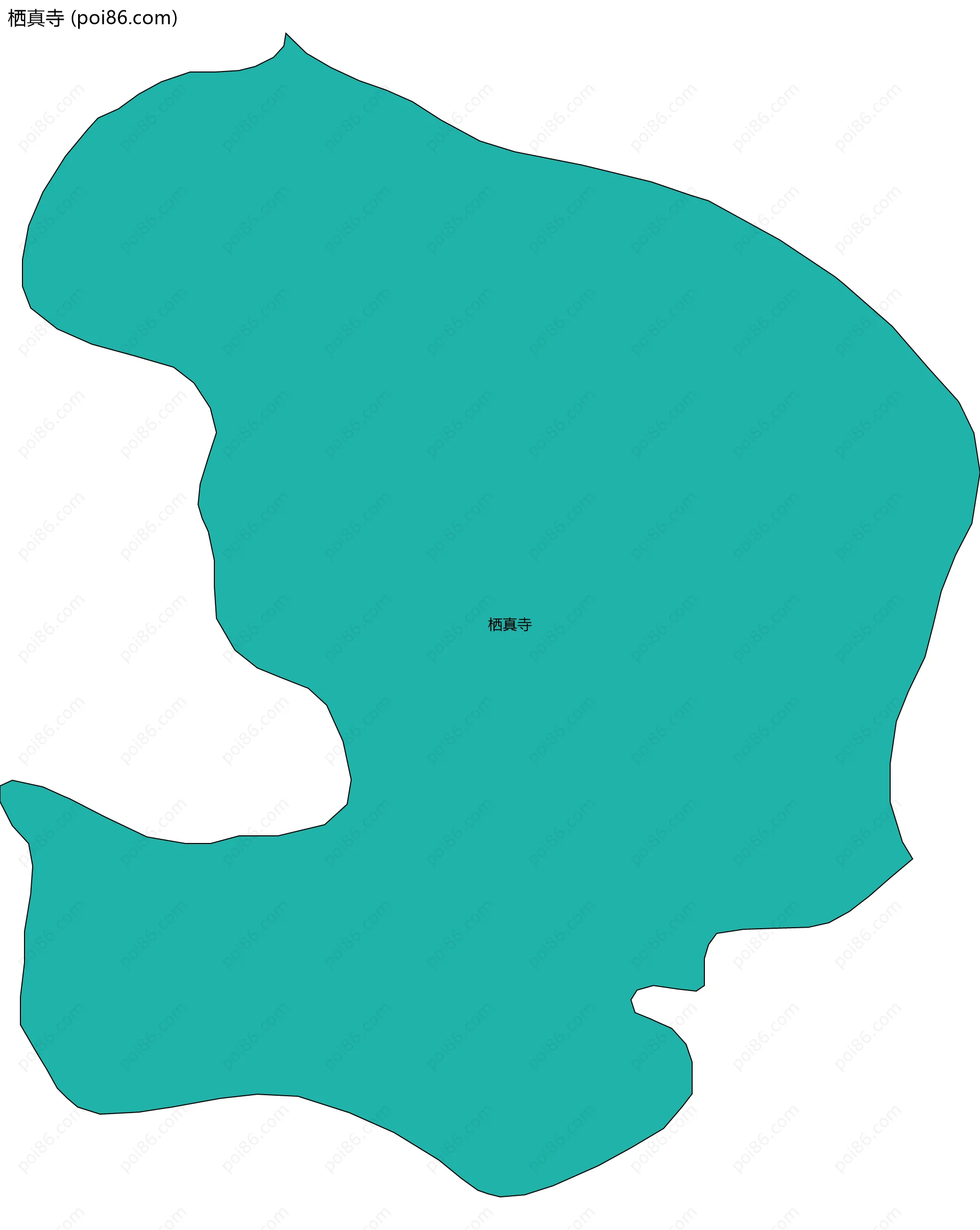 栖真寺边界地图