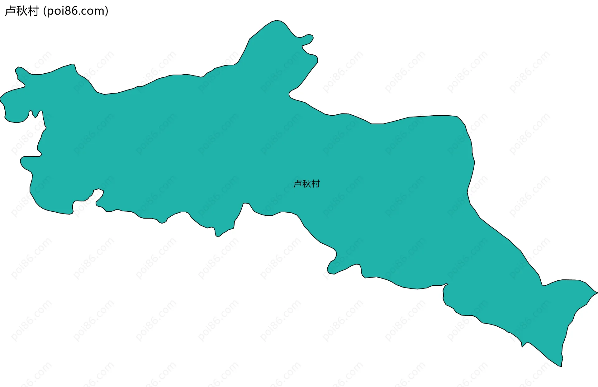 卢秋村边界地图