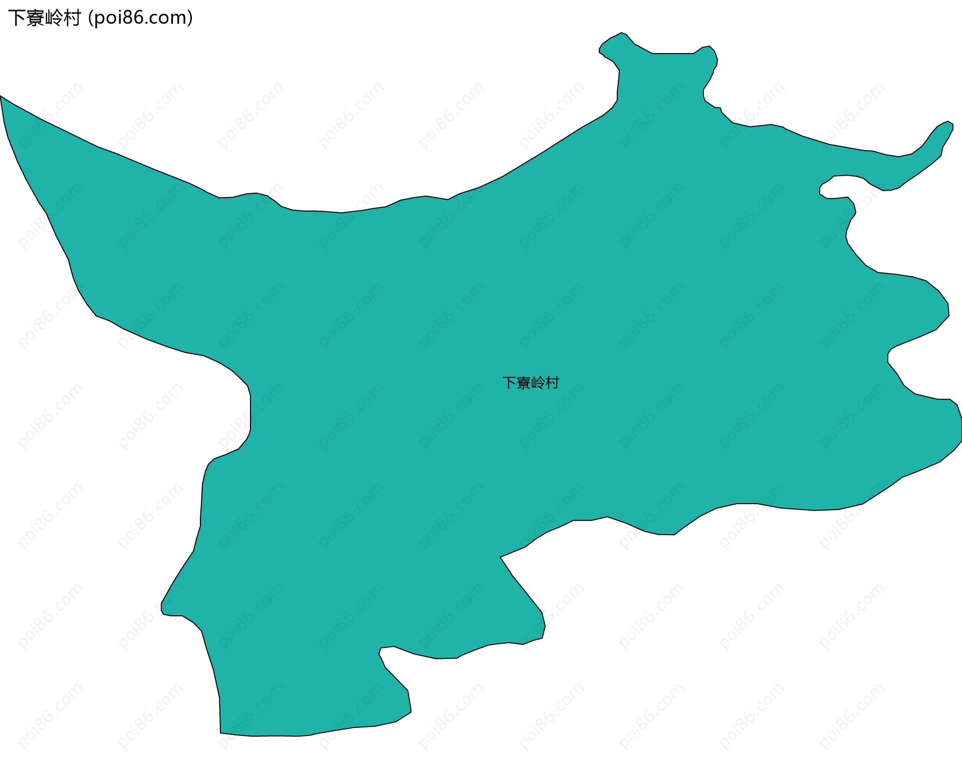 下寮岭村边界地图