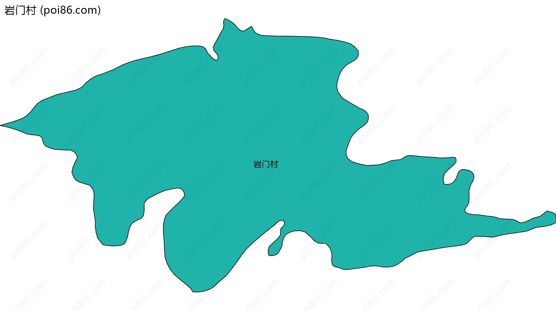 岩门村边界地图