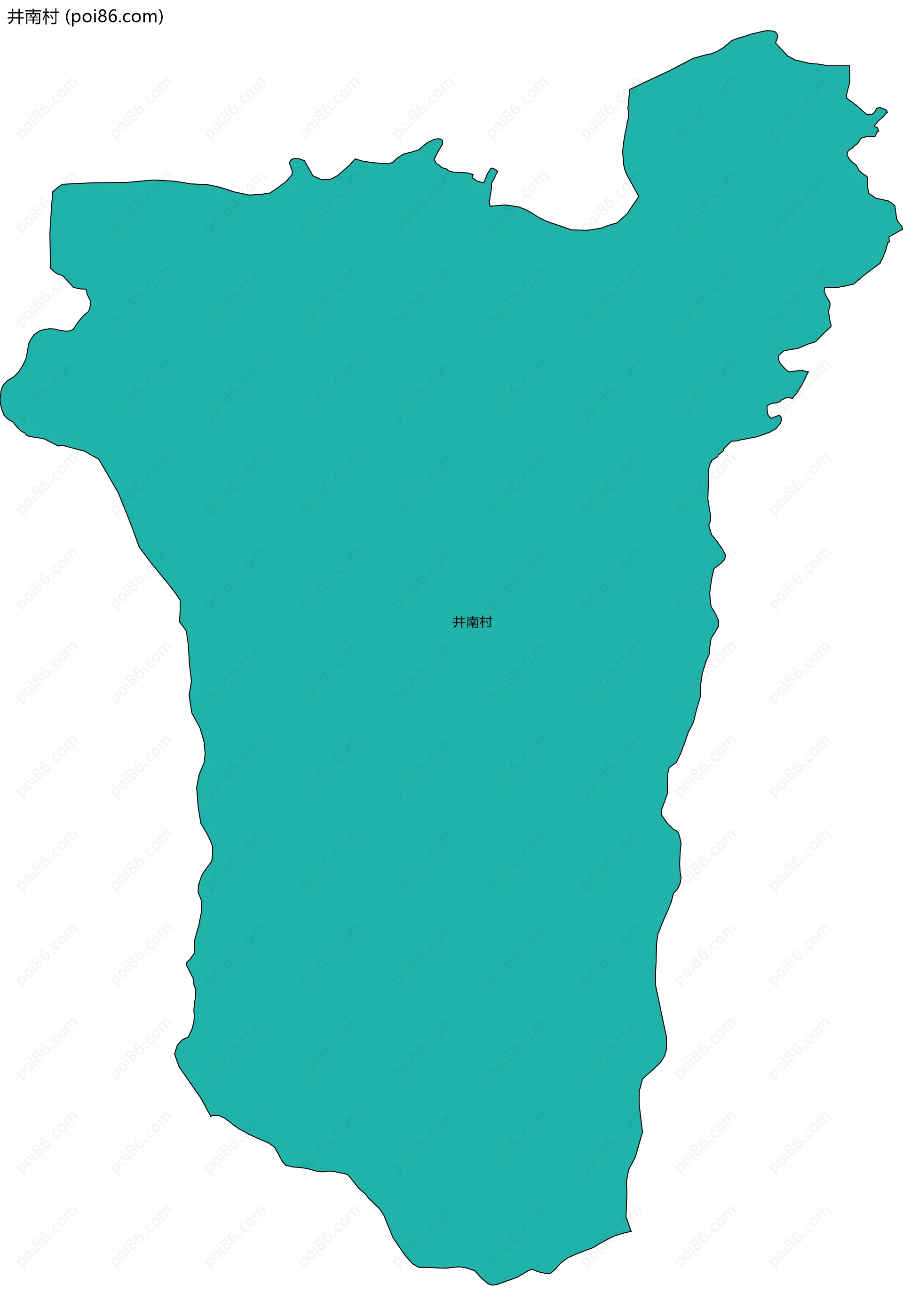 井南村边界地图