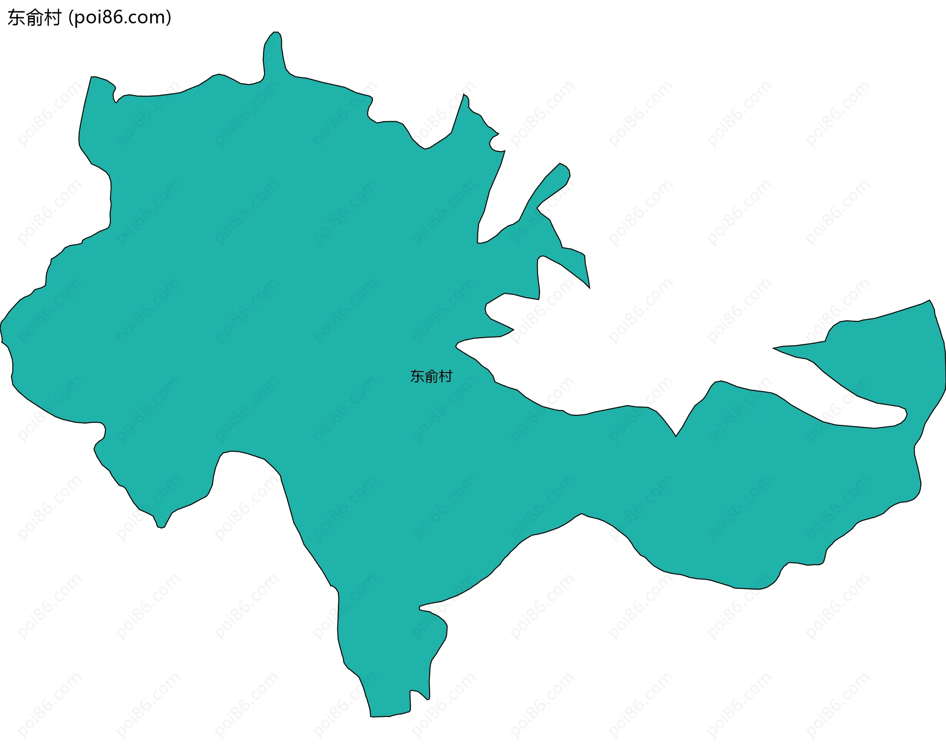 东俞村边界地图