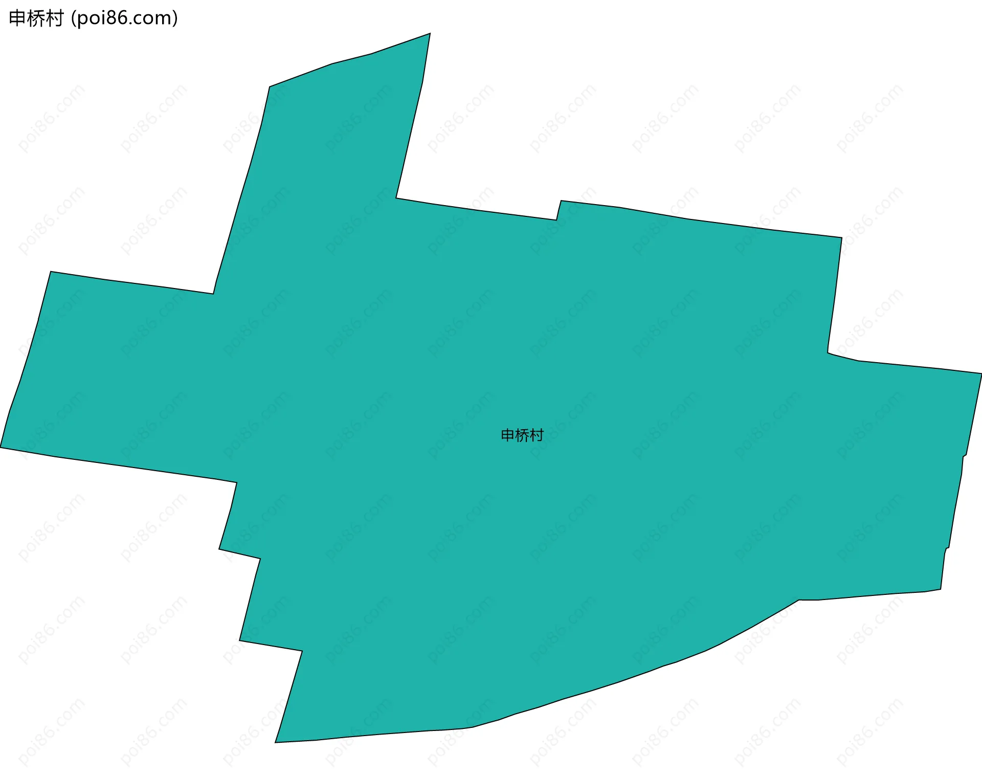 申桥村边界地图