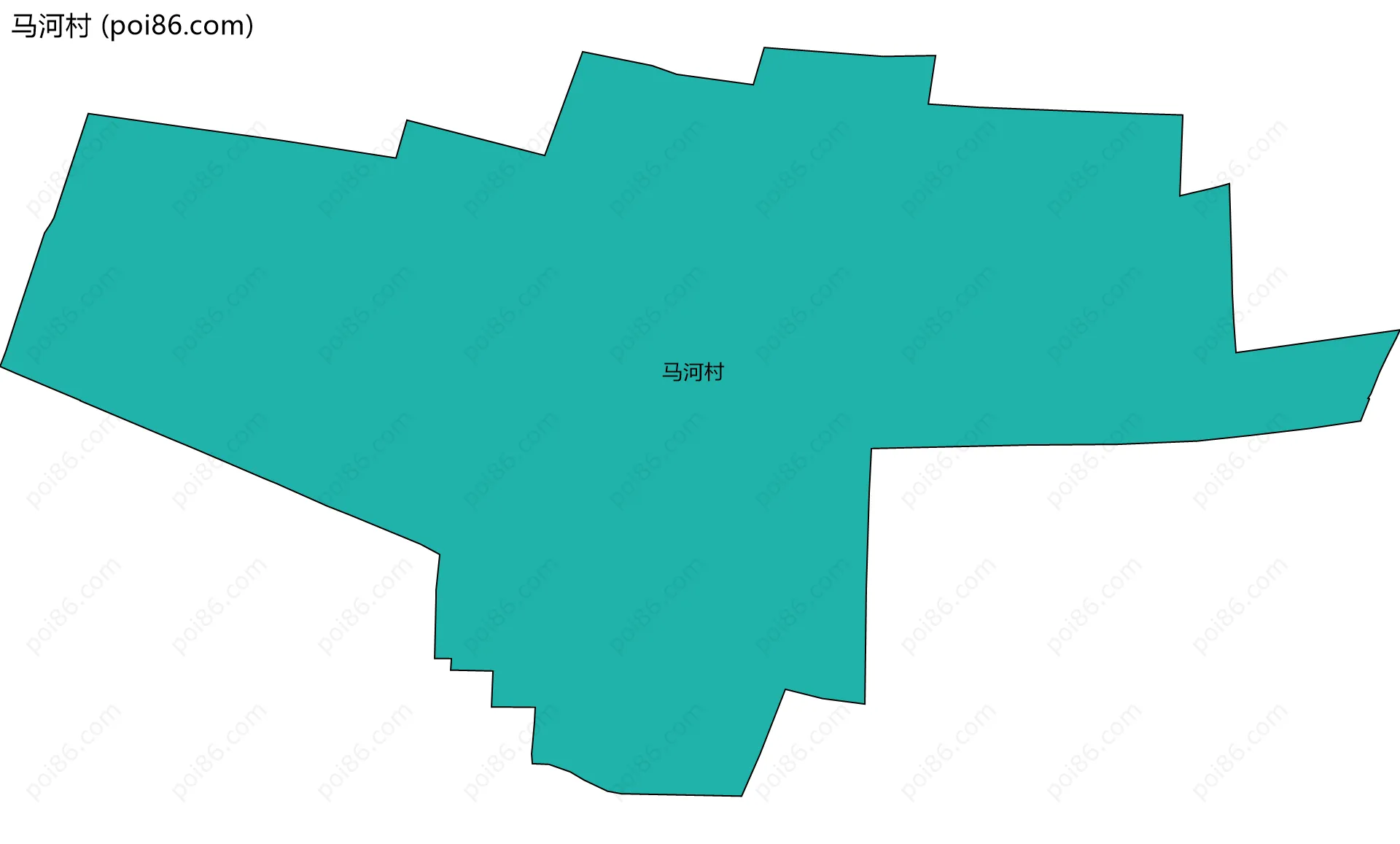 马河村边界地图