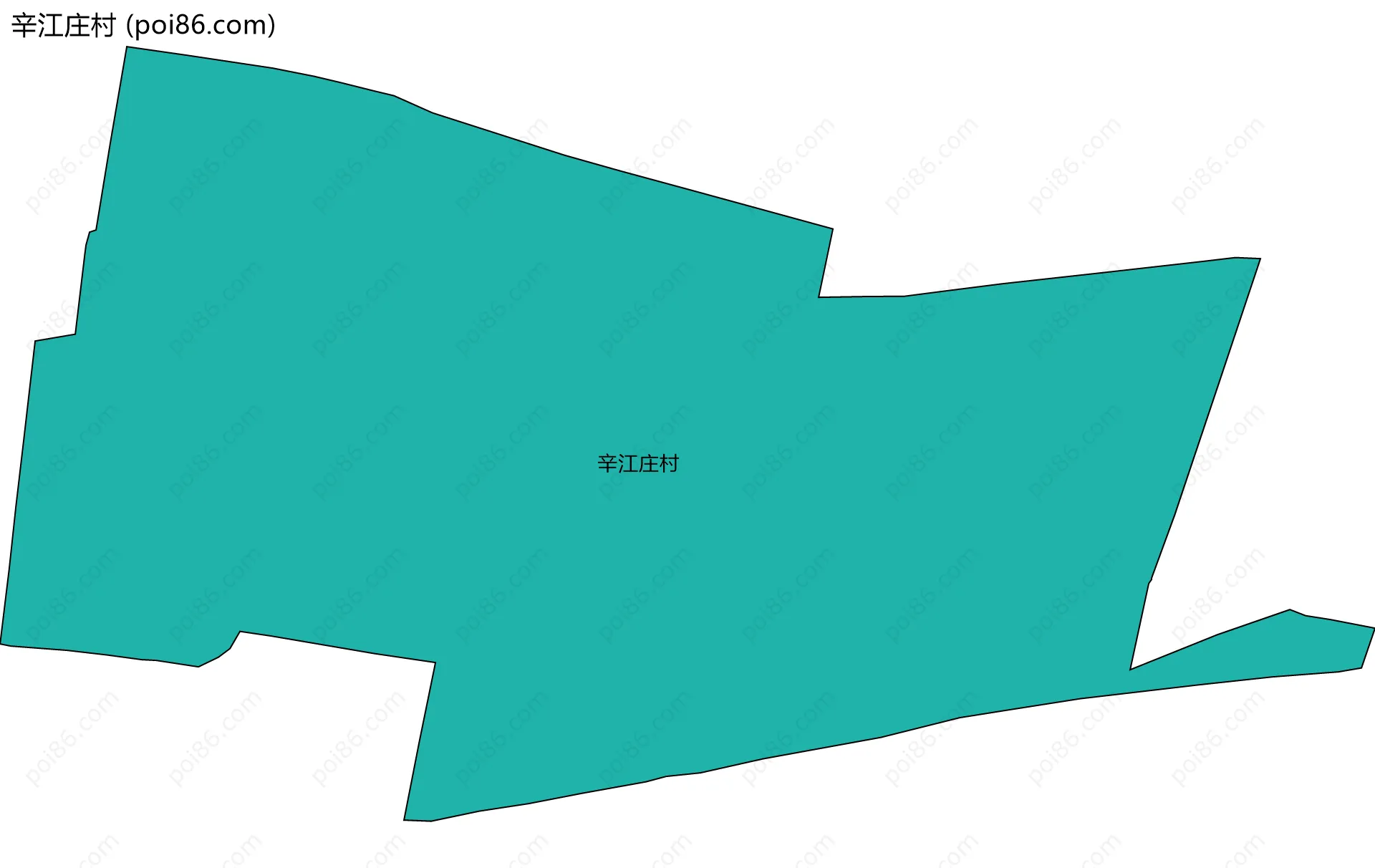 辛江庄村边界地图