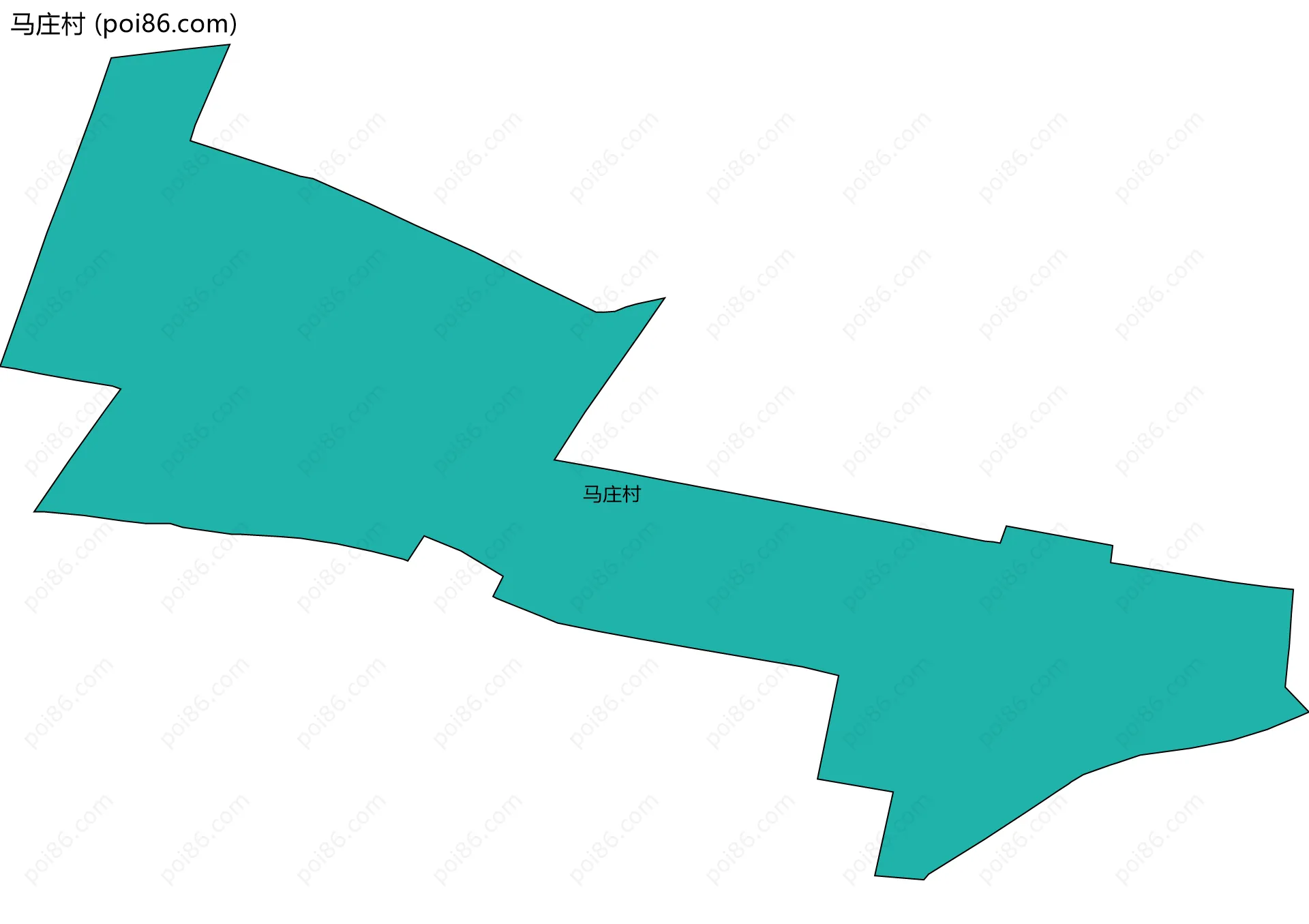 马庄村边界地图