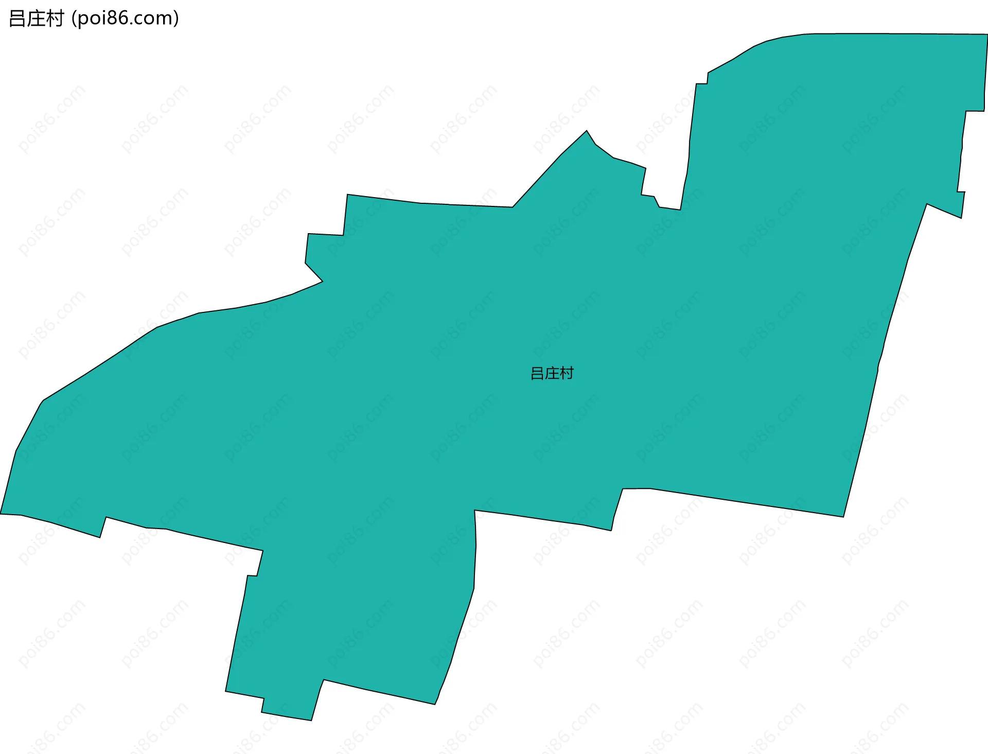 吕庄村边界地图