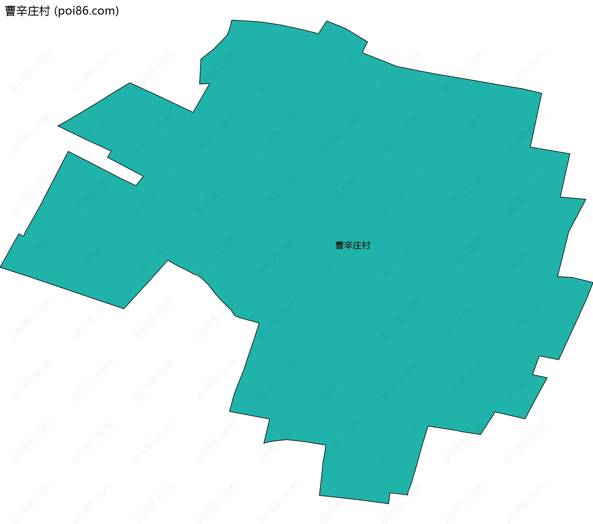 曹辛庄村边界地图