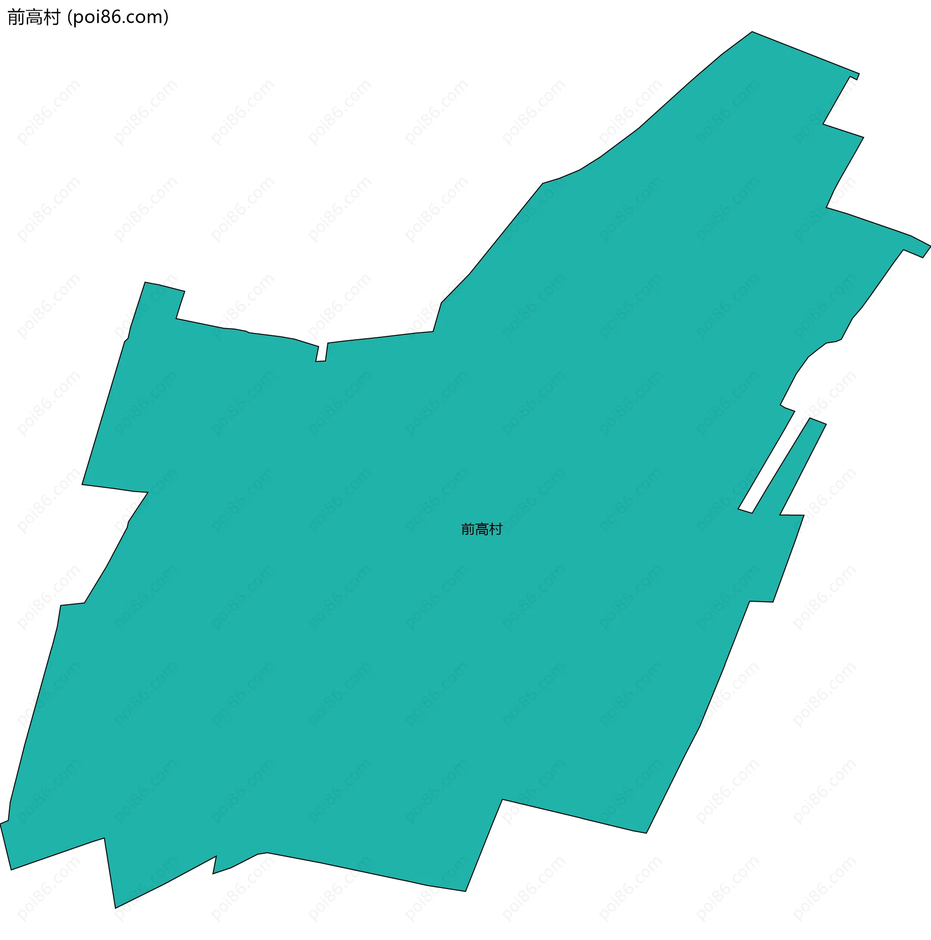 前高村边界地图