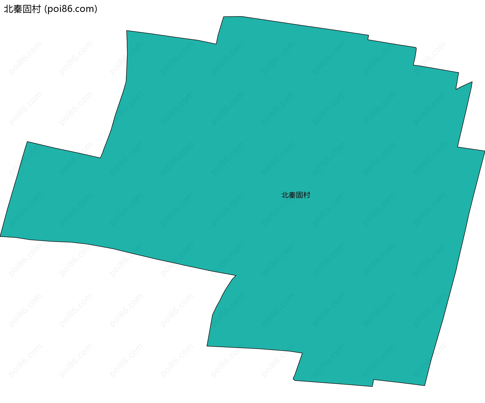 北秦固村边界地图