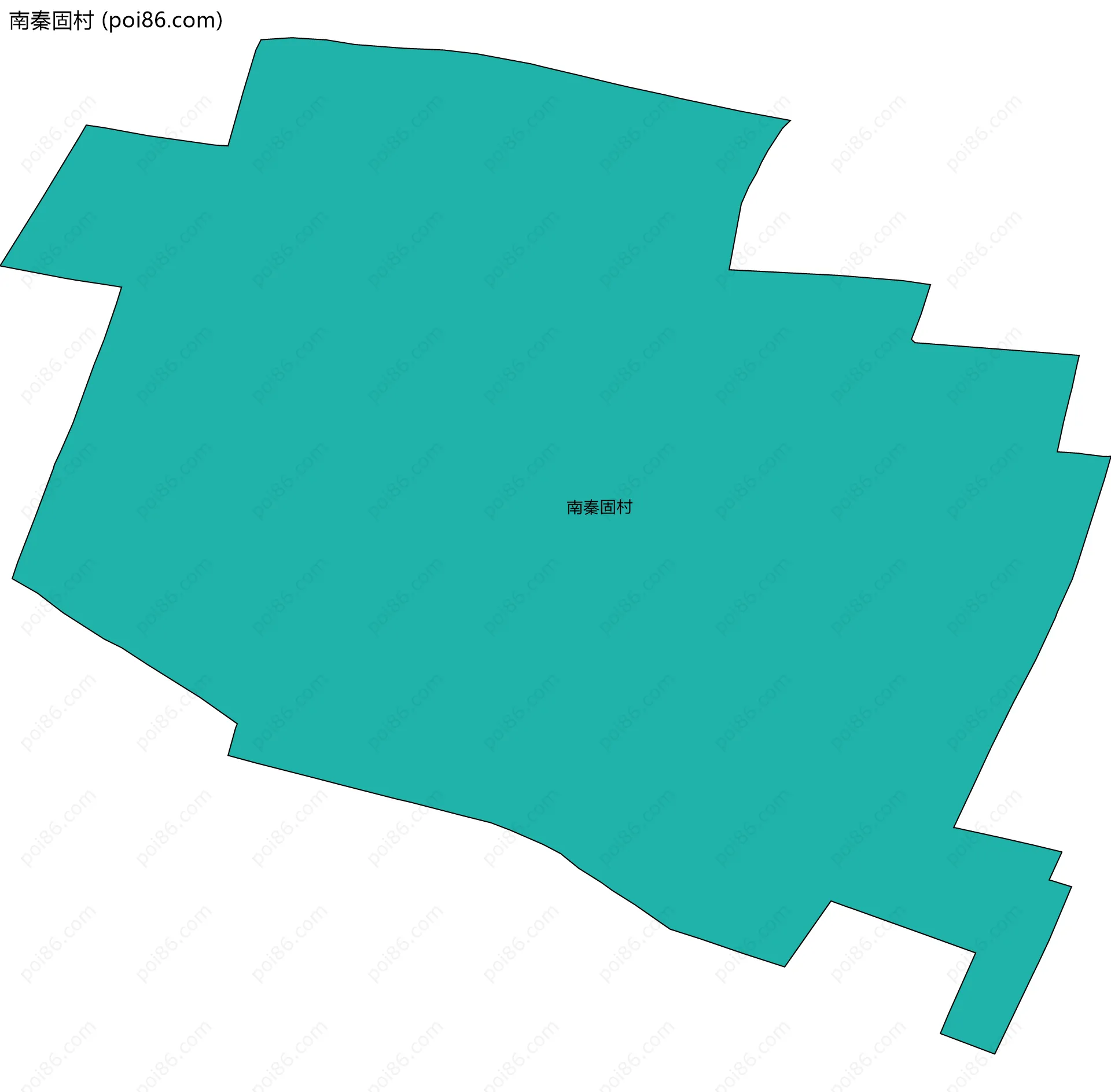 南秦固村边界地图