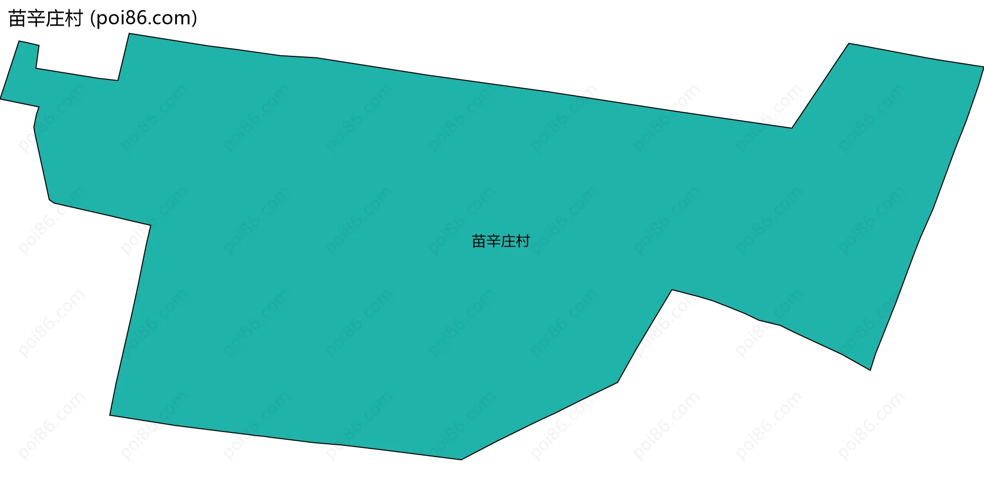 苗辛庄村边界地图