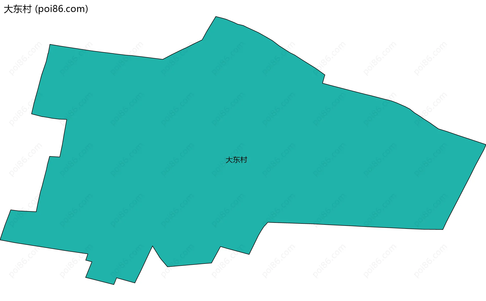 大东村边界地图