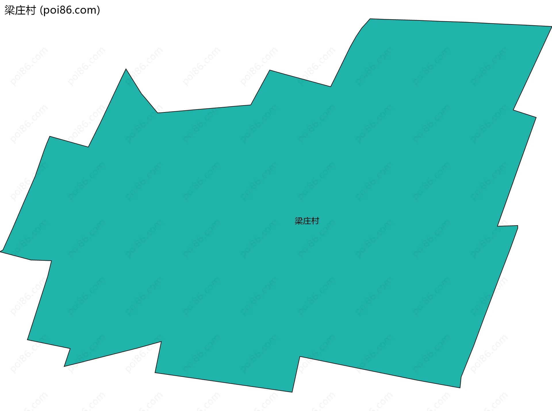 梁庄村边界地图