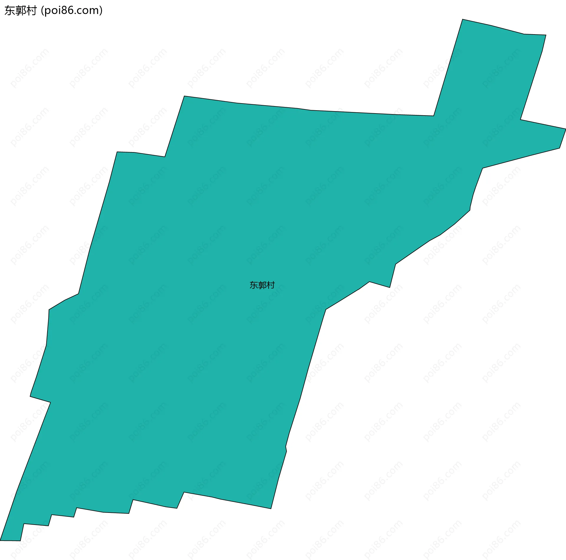 东郭村边界地图