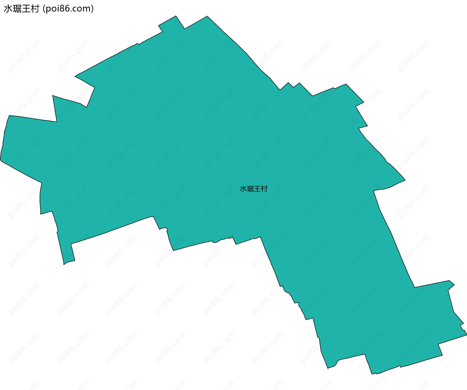 水琚王村边界地图