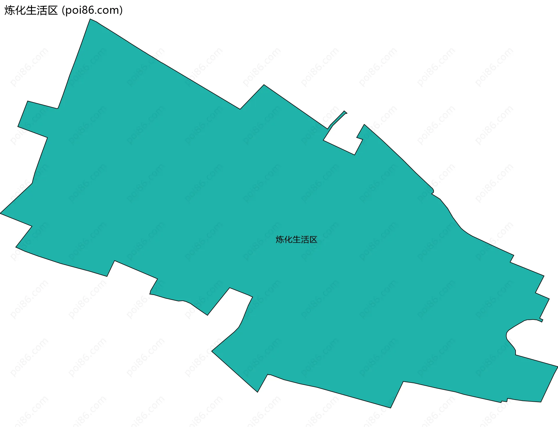 炼化生活区边界地图