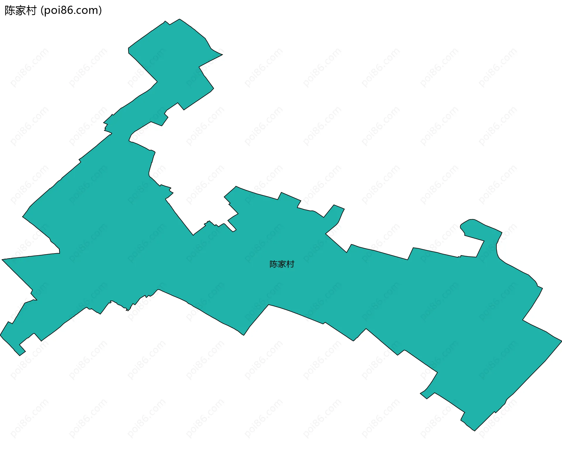 陈家村边界地图
