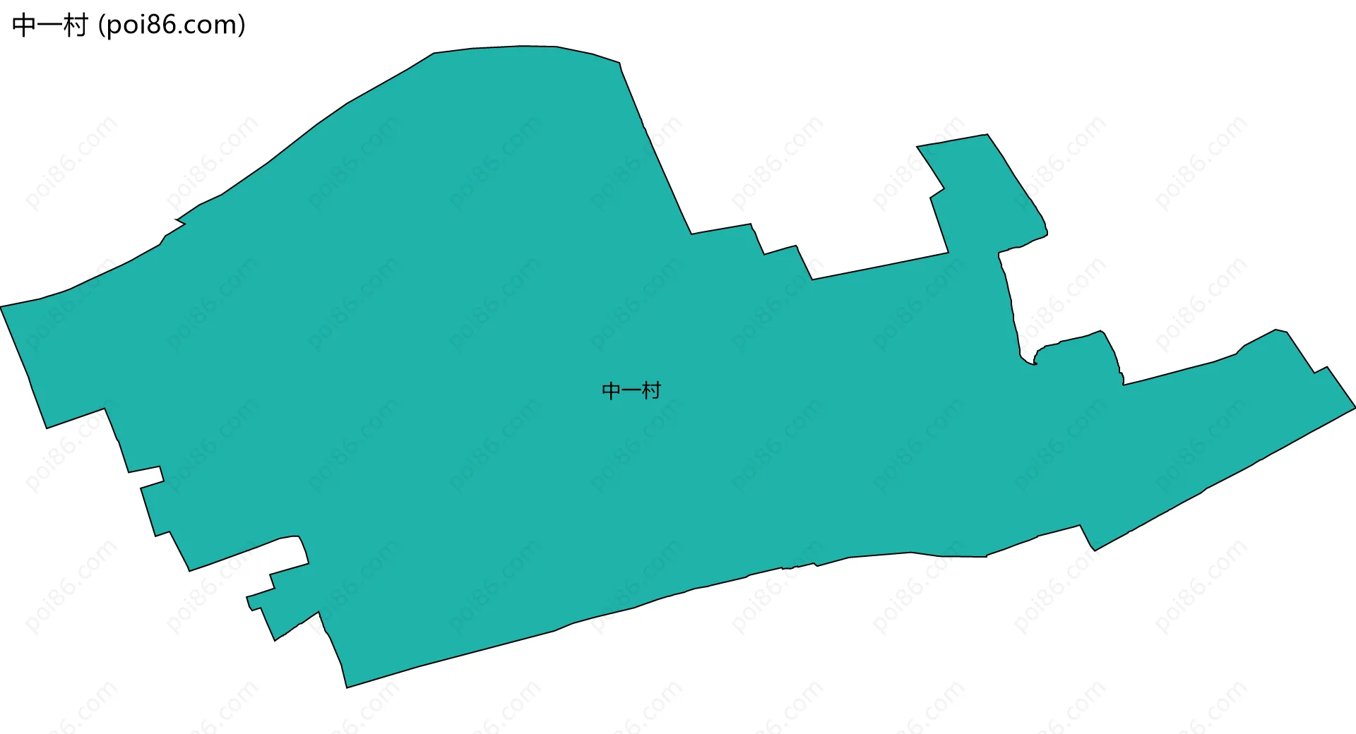 中一村边界地图