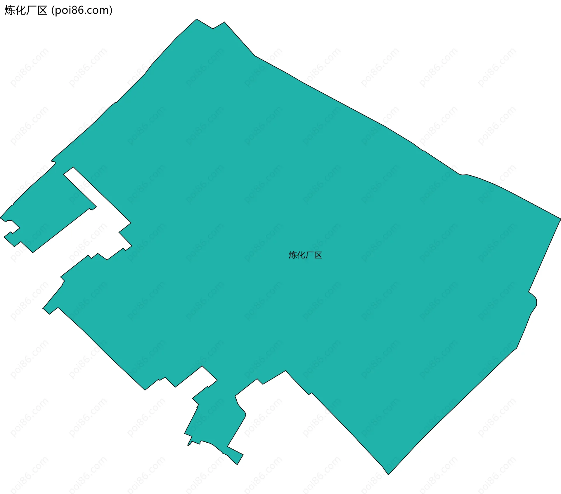 炼化厂区边界地图