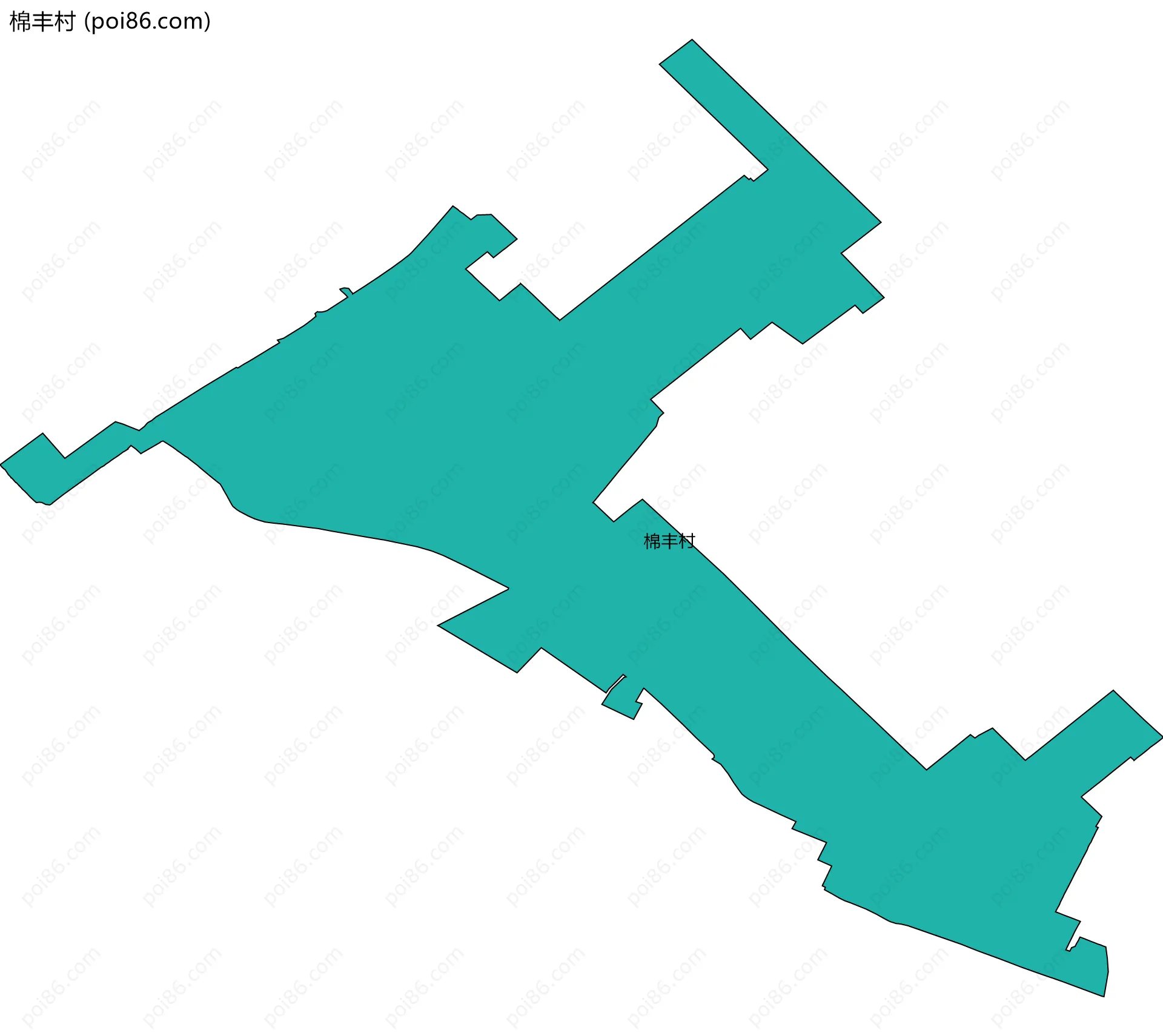 棉丰村边界地图