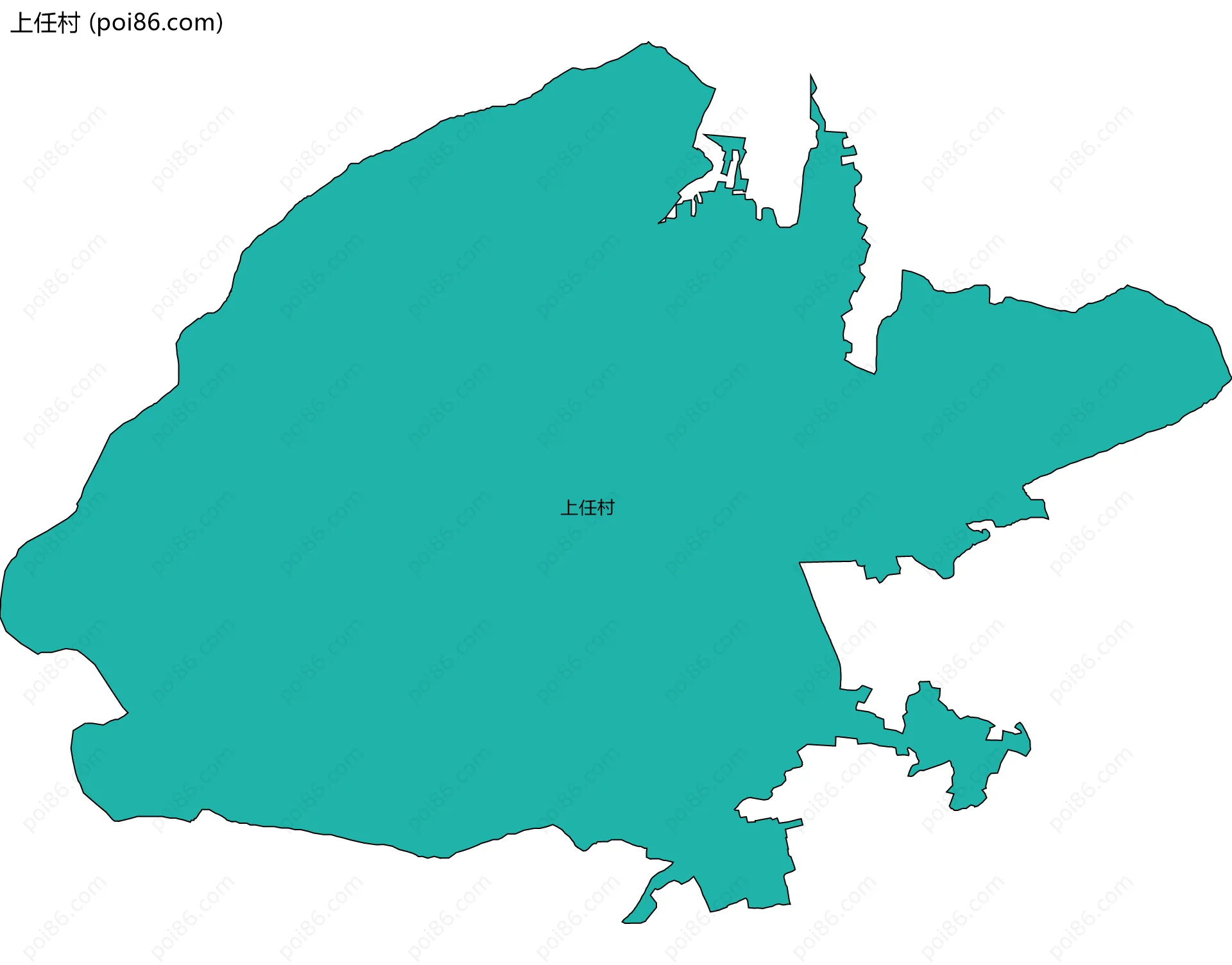 上任村边界地图
