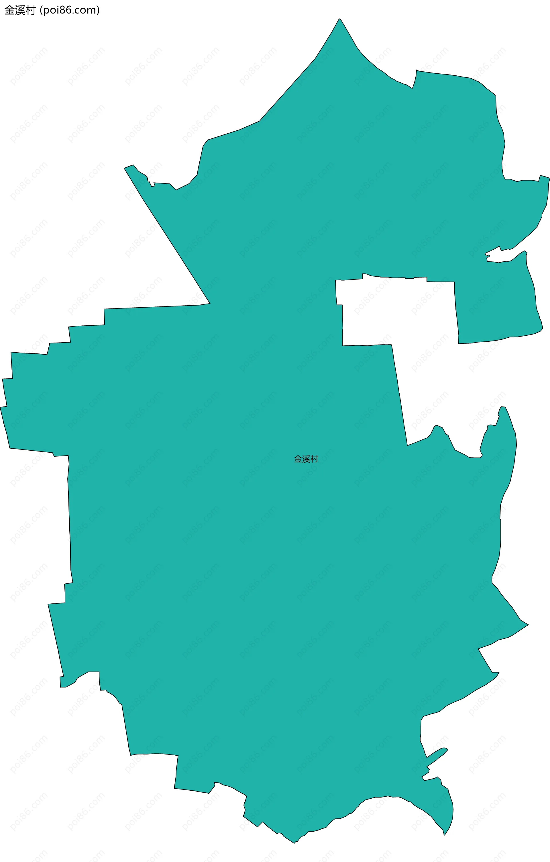 金溪村边界地图