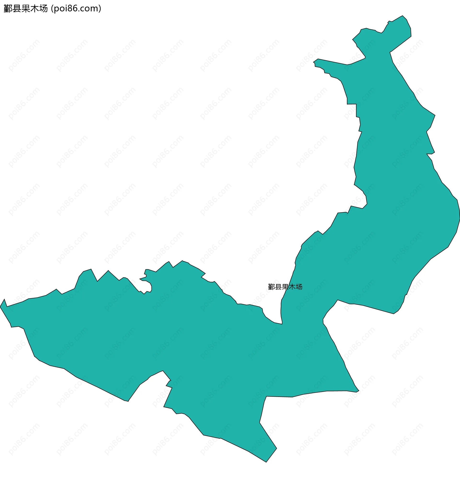 鄞县果木场边界地图