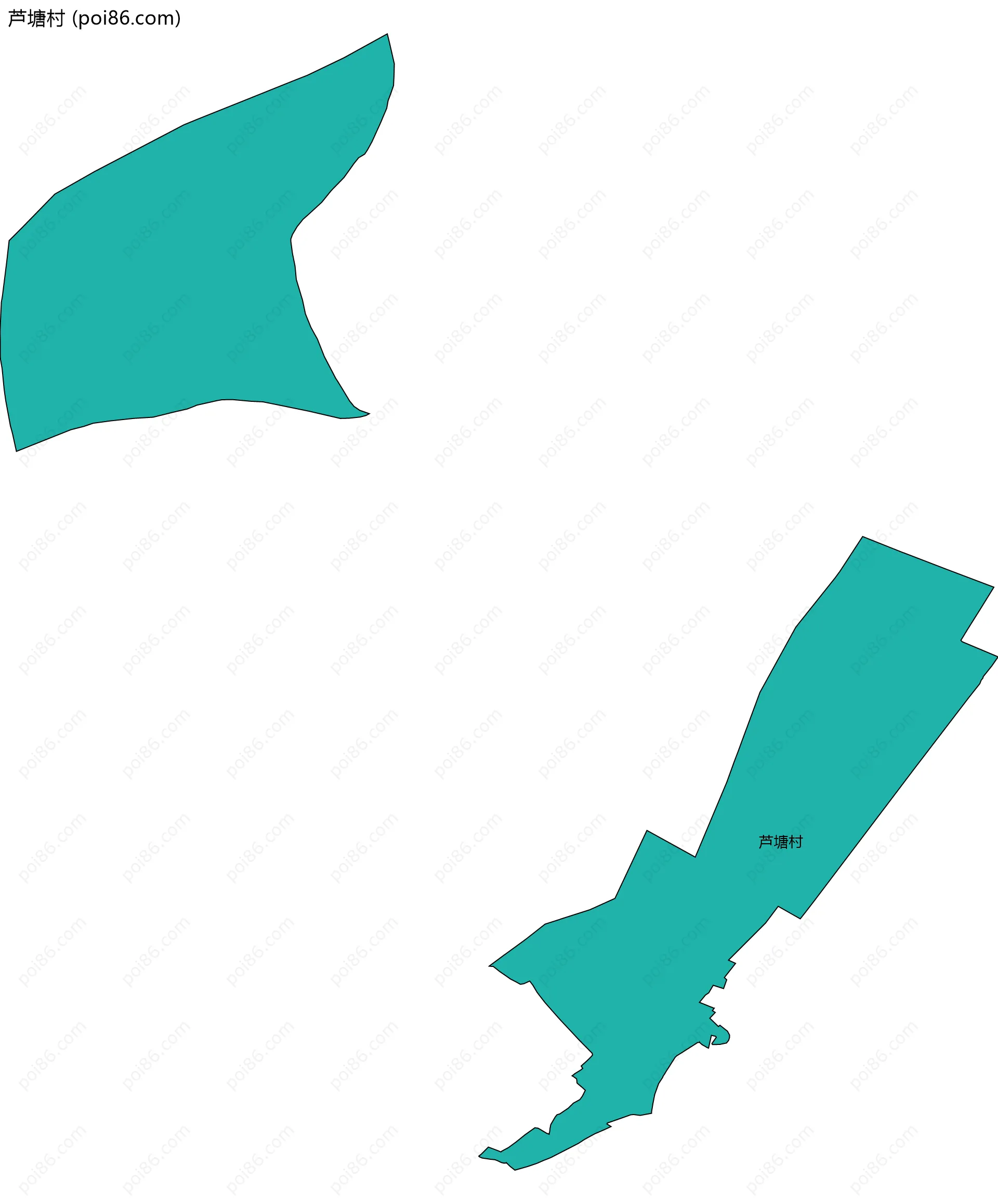 芦塘村边界地图