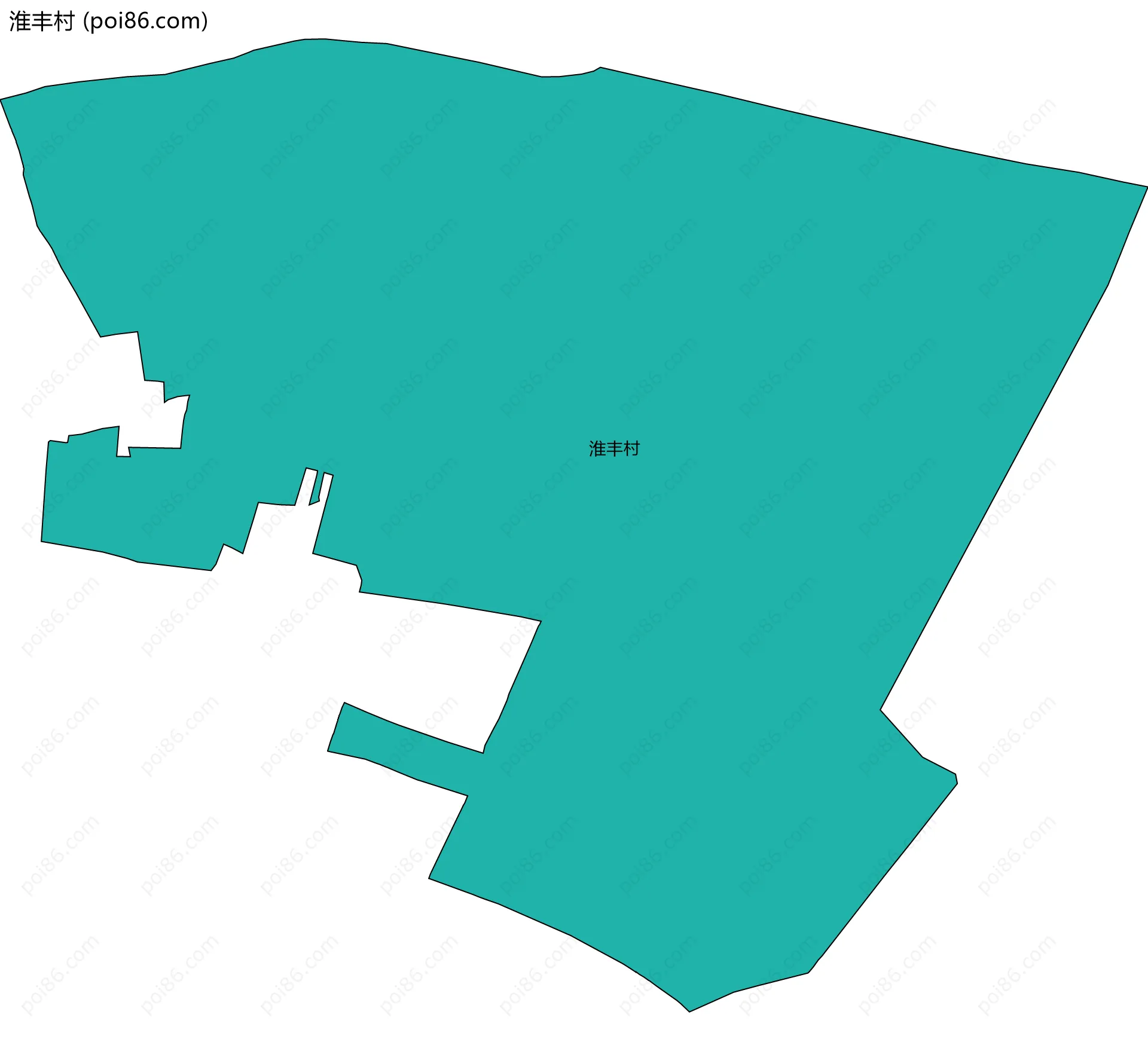 淮丰村边界地图