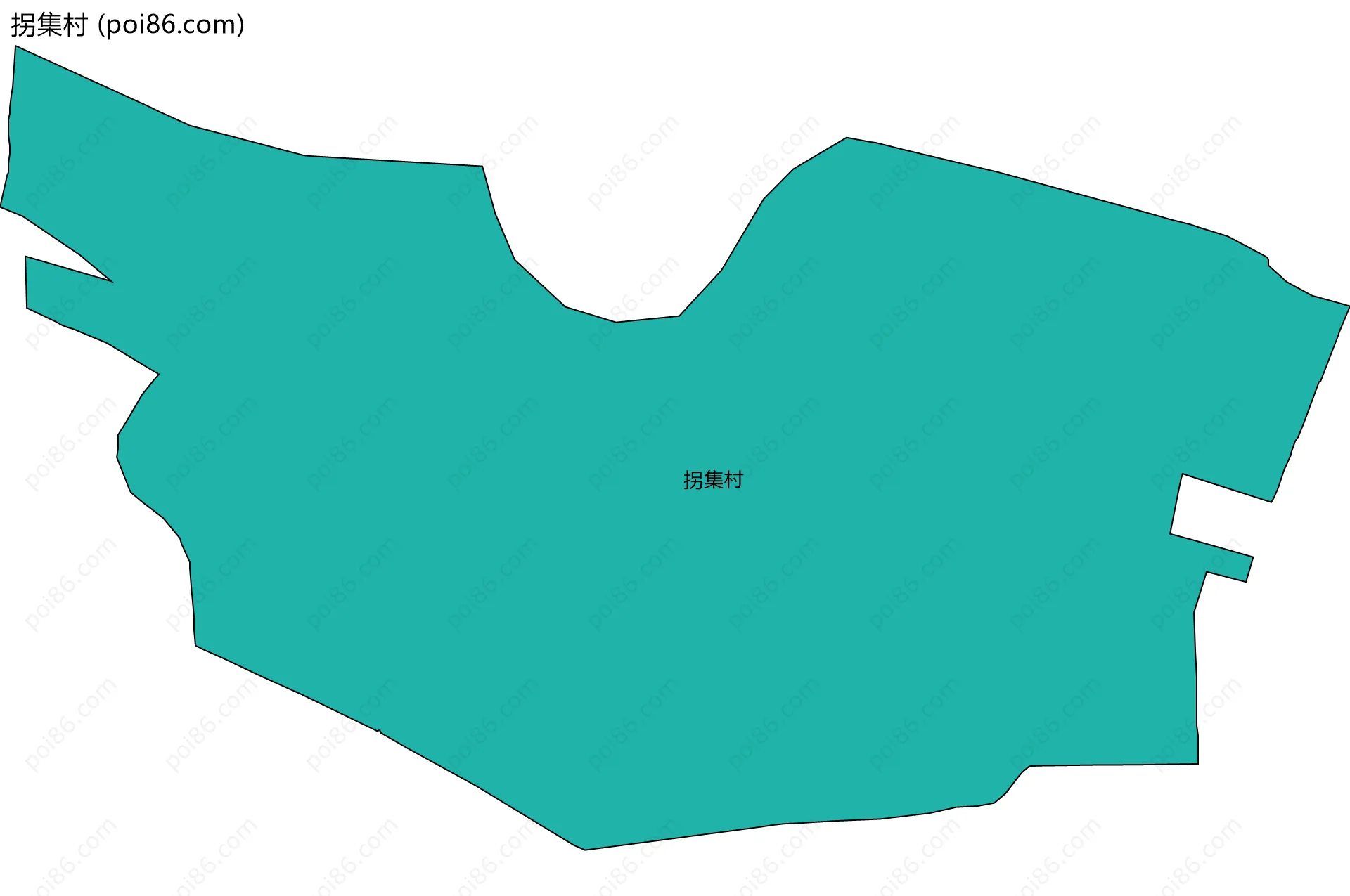 拐集村边界地图