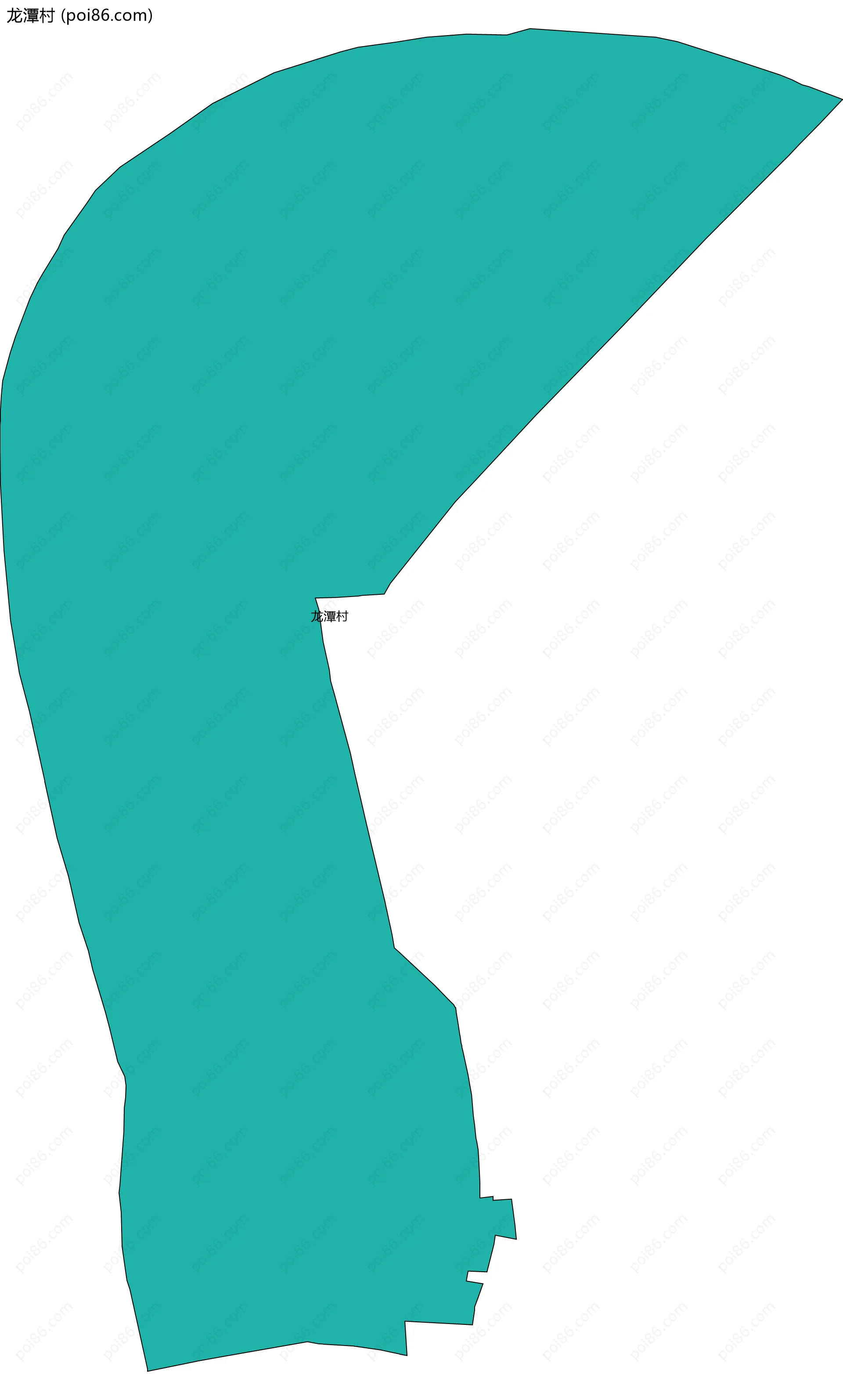 龙潭村边界地图