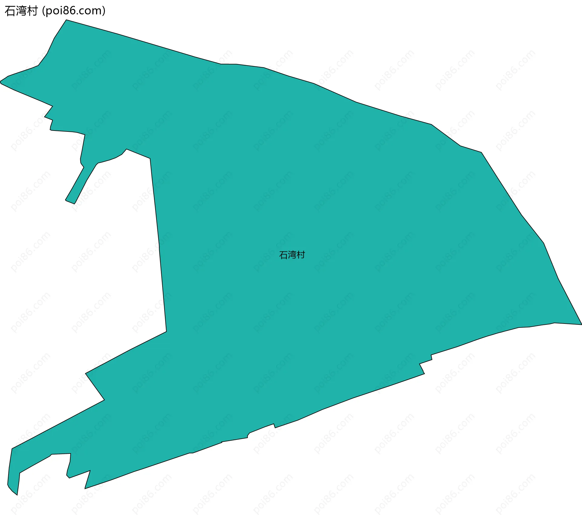 石湾村边界地图