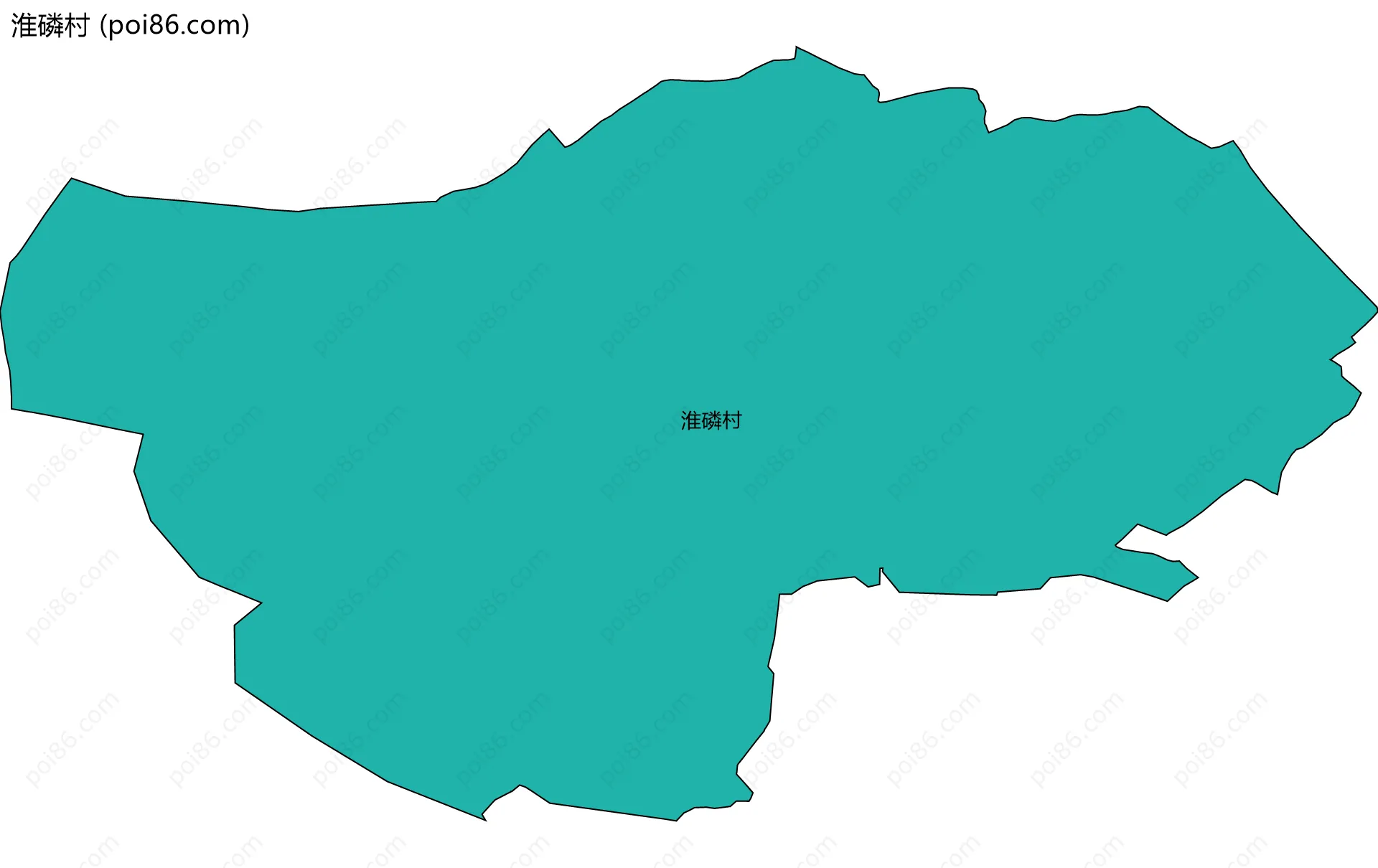 淮磷村边界地图