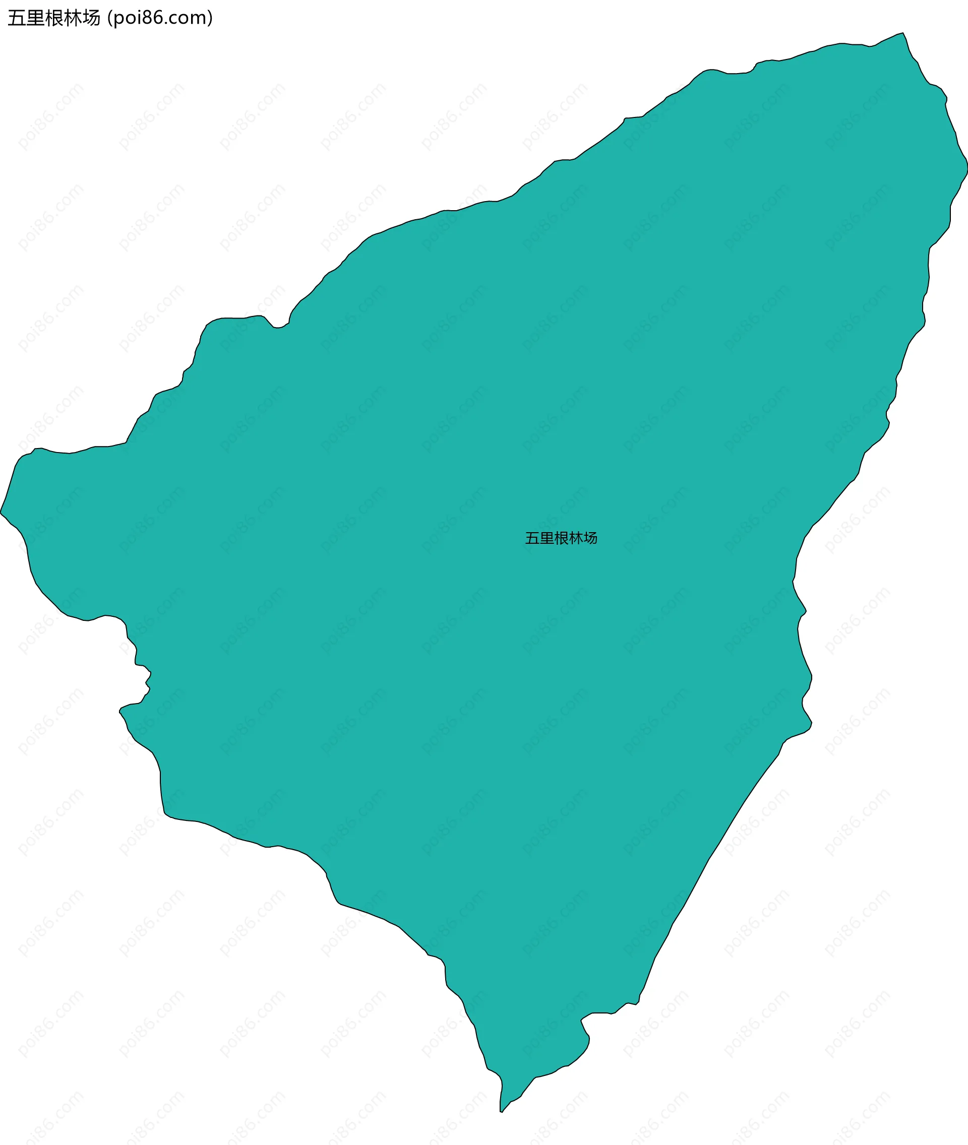 五里根林场边界地图