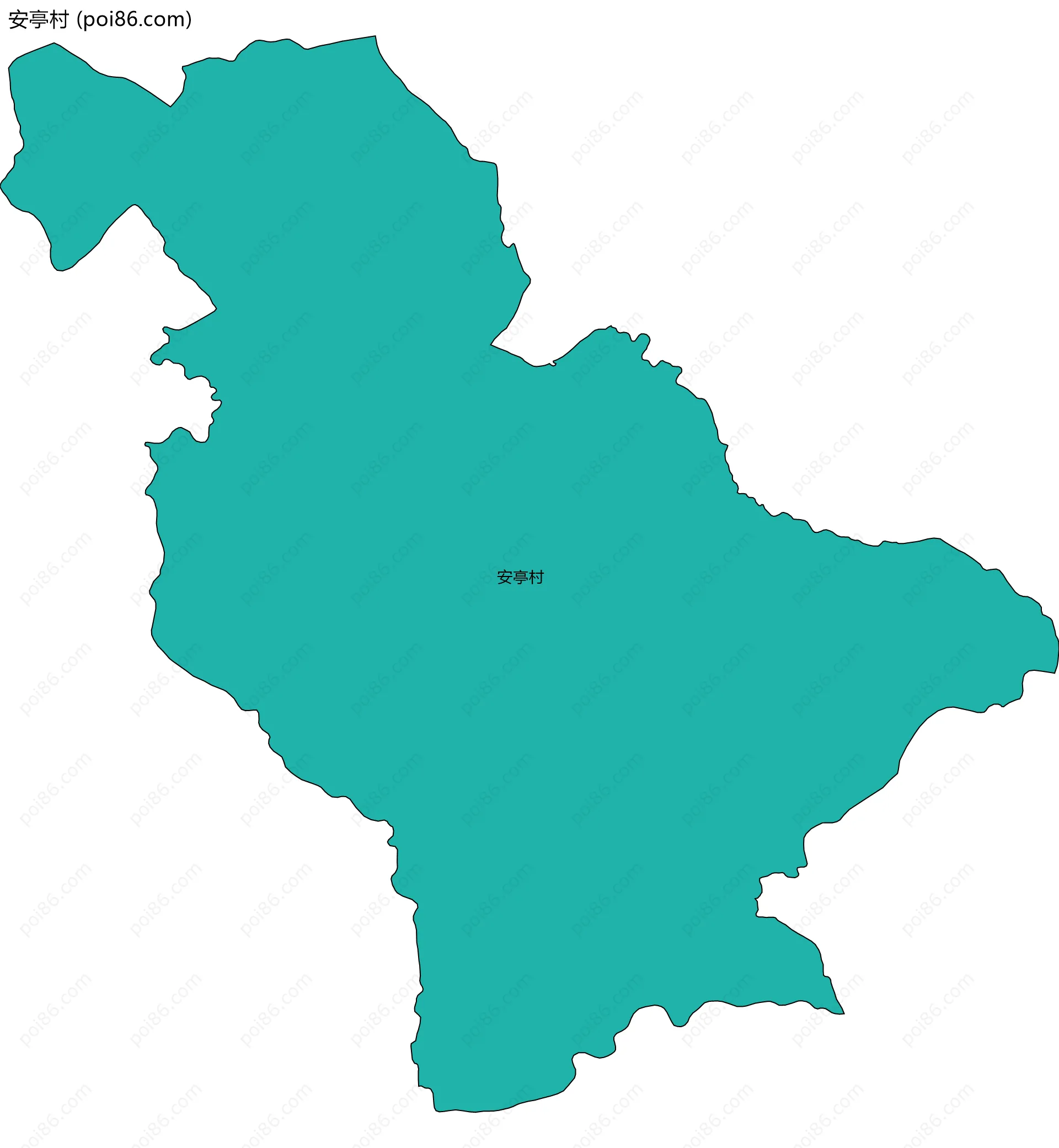 安亭村边界地图