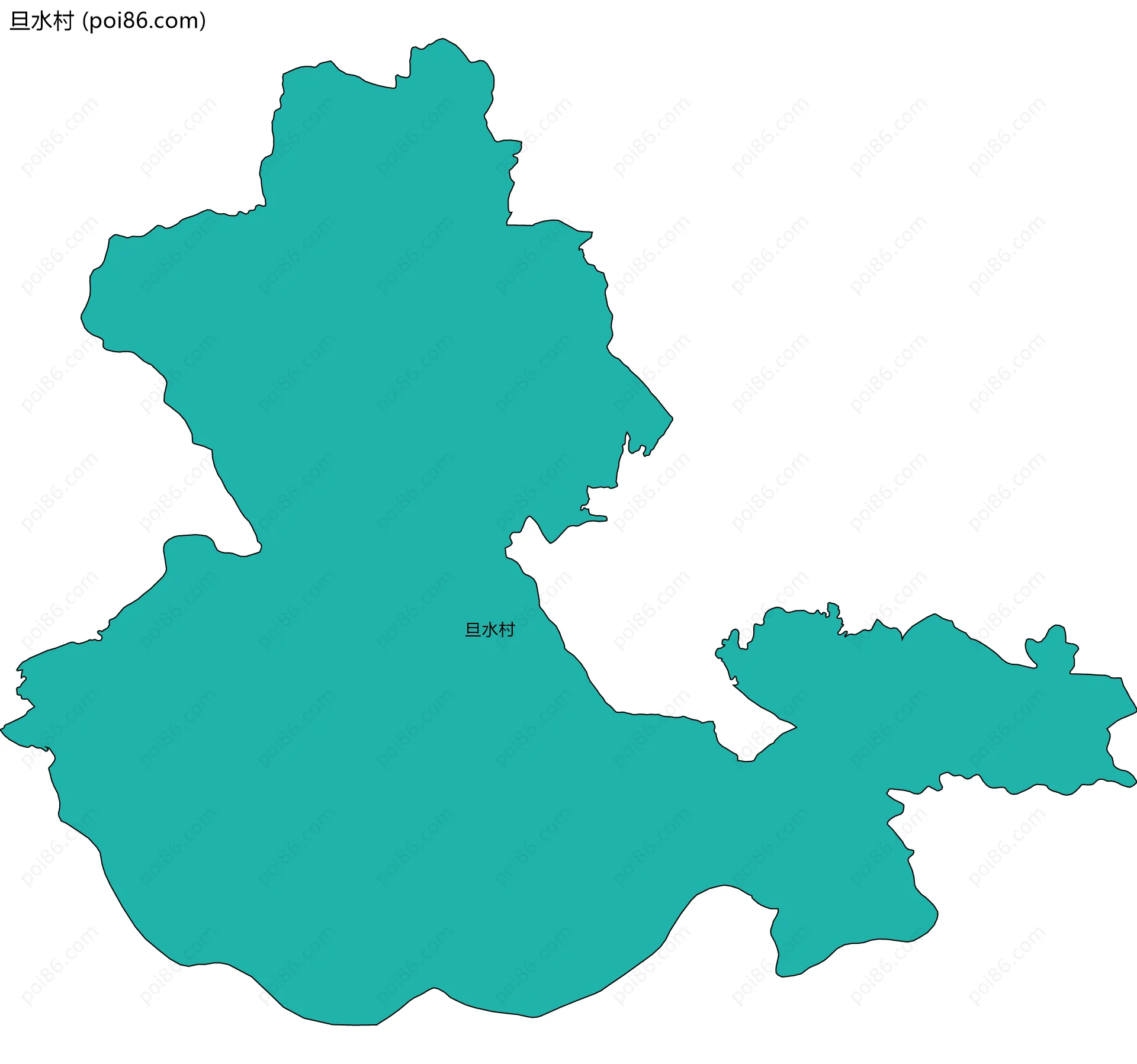 旦水村边界地图