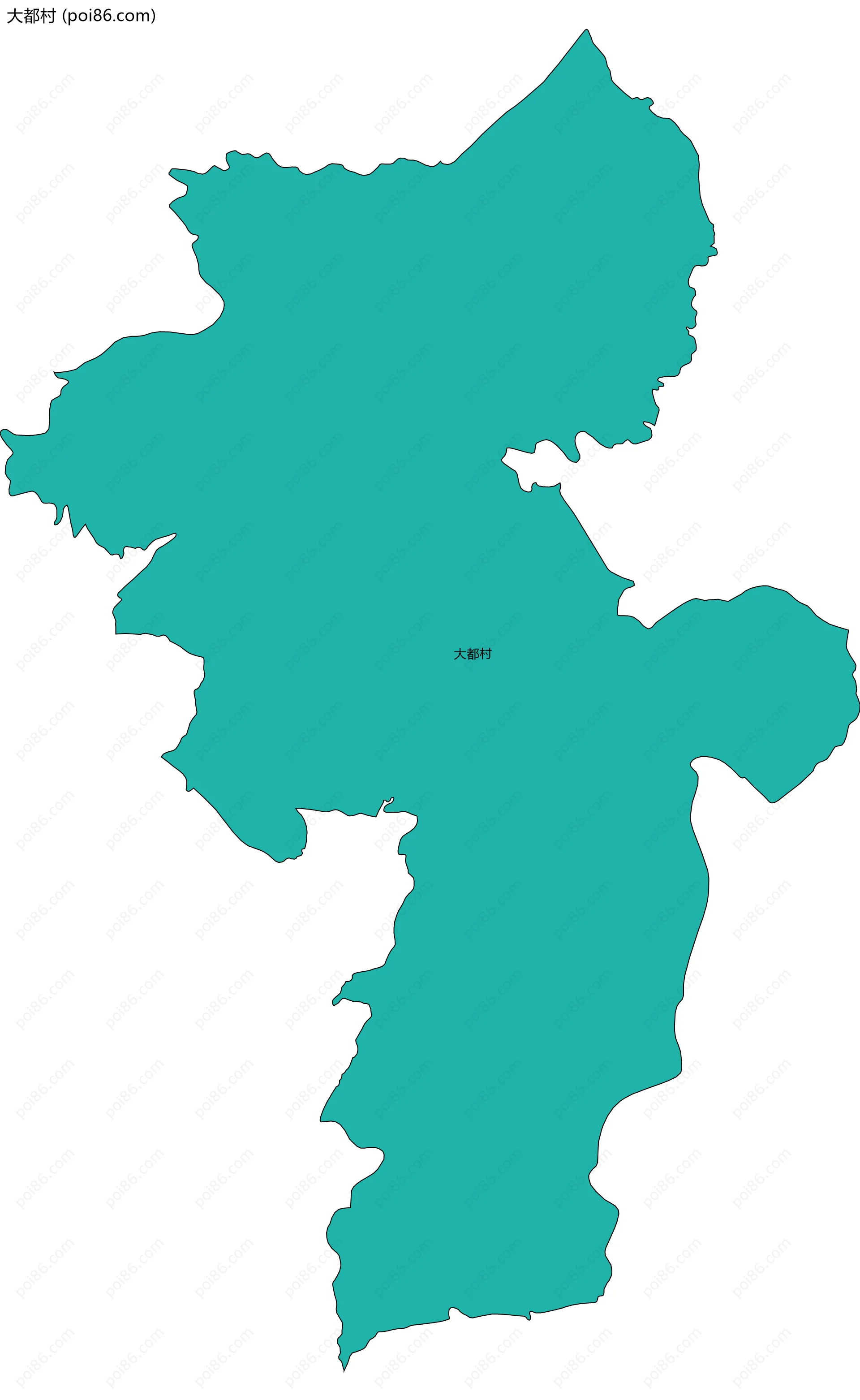 大都村边界地图