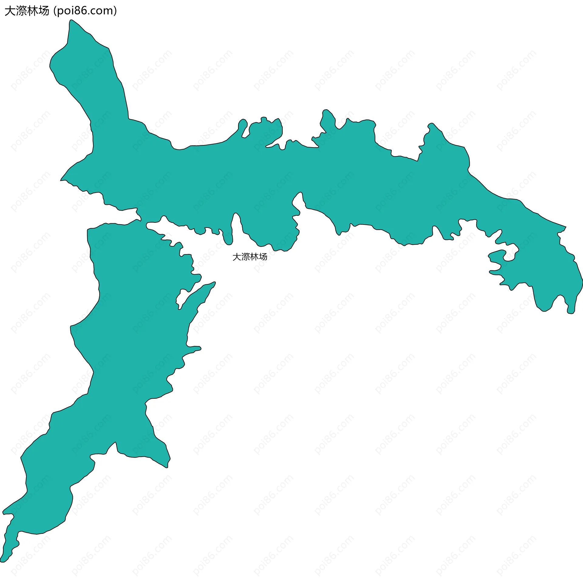 大漈林场边界地图