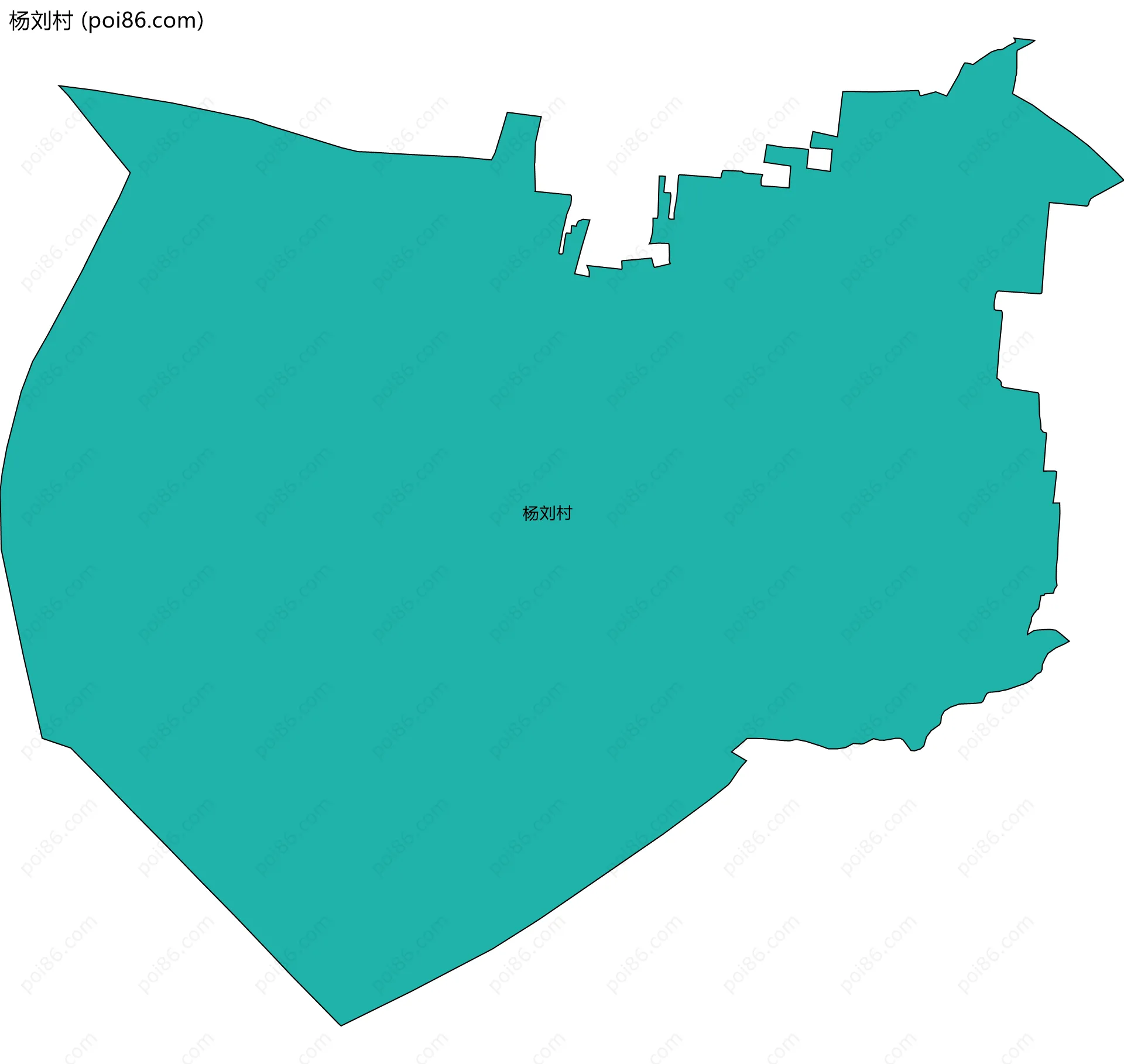 杨刘村边界地图